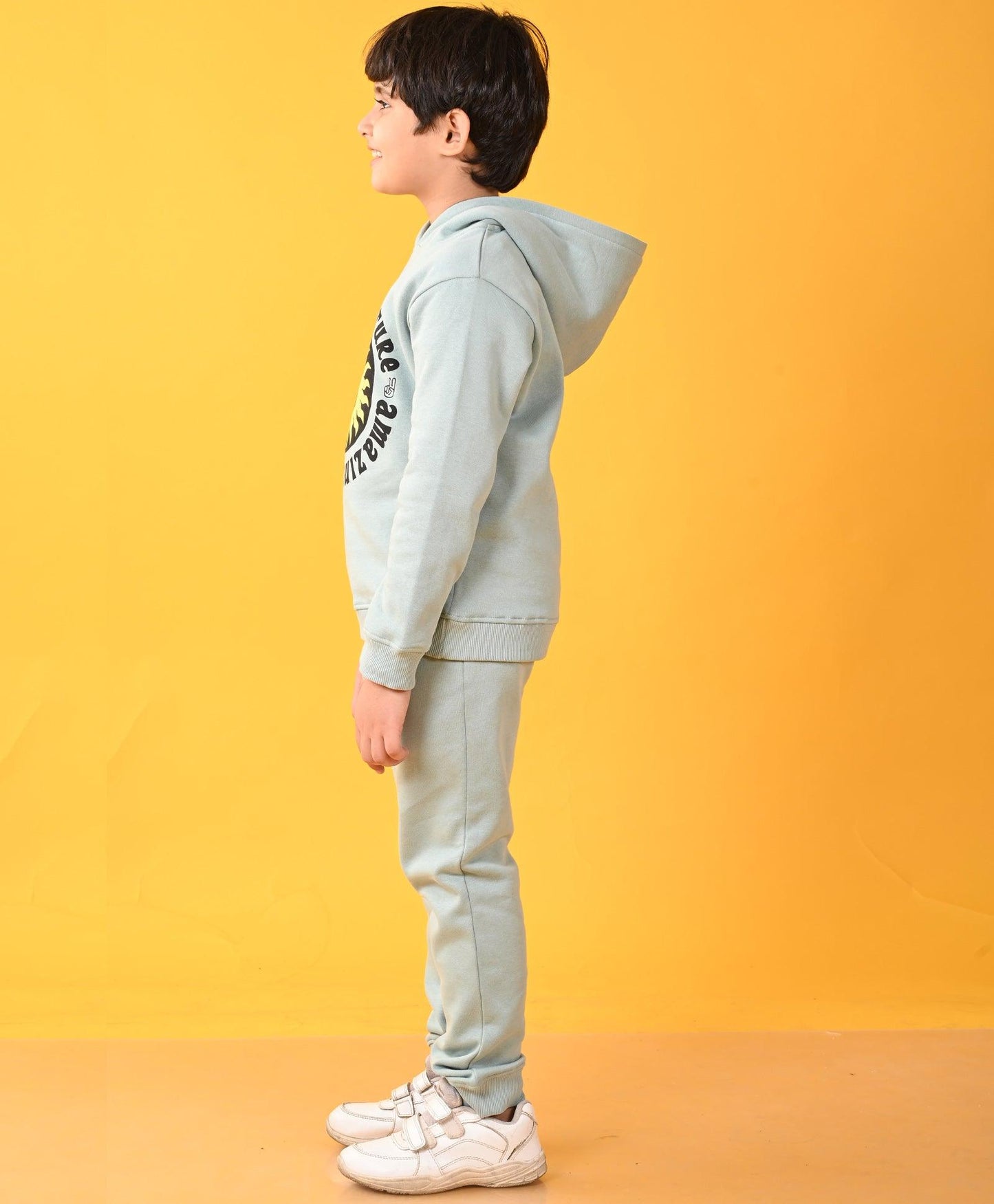 OIL GREEN SUN ADVENTURE FLEECE HOODIE JOGGER SET - OIL GREEN