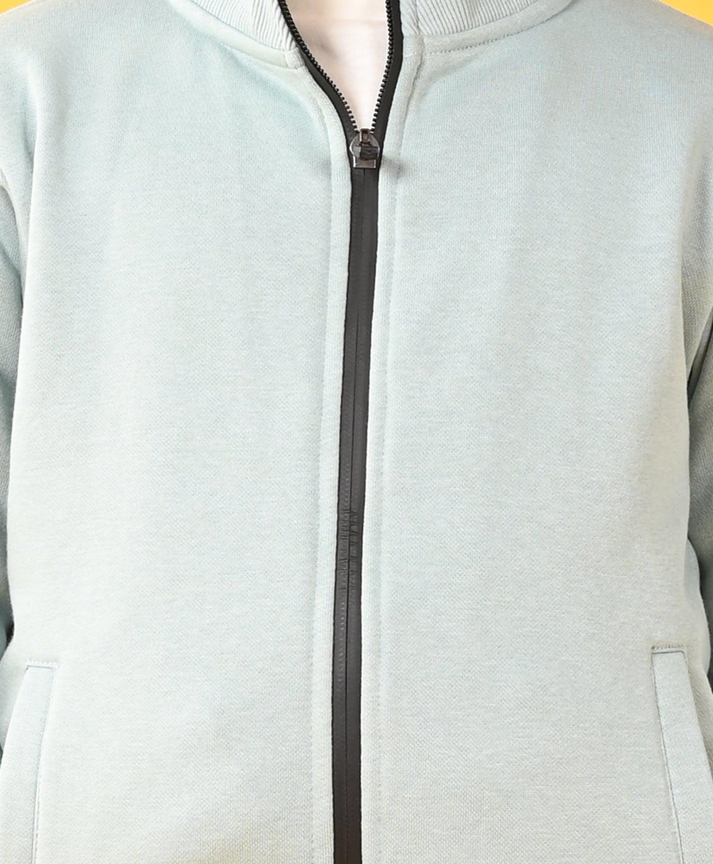 OIL GREEN FULL ZIPPER FLEECE BOYS SWEATSHIRT JOGGER SET - OIL GREEN
