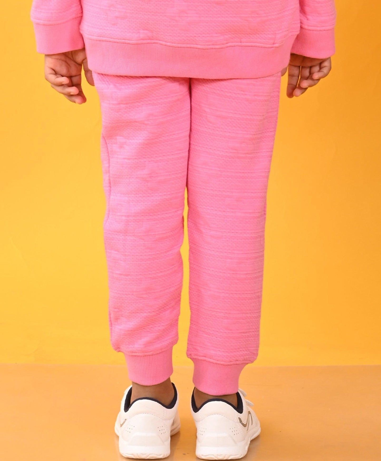 PINK FLOWER QUILTED GIRLS JOGGER - PINK - Anthrilo