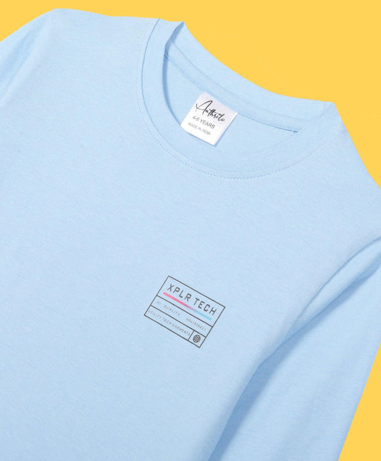 XPLR BOYS LONG SLEEVE T-SHIRT - SKY - Anthrilo
