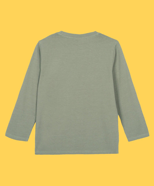 NEWYORK BOYS LONG SLEEVE T-SHIRT - OLIVE MEL - Anthrilo
