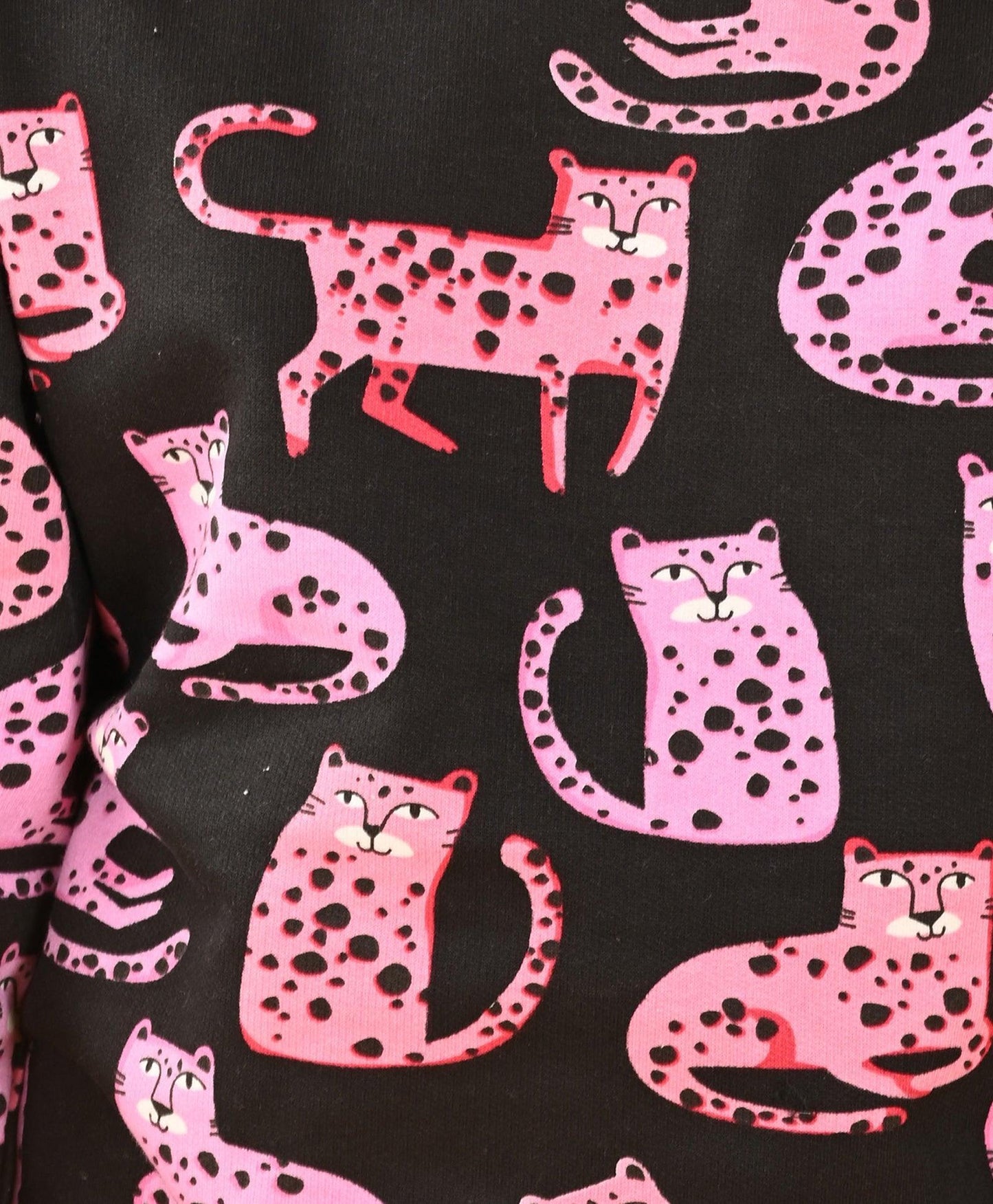 FUNNY CATS FLEECE JOGGER - BLACK - Anthrilo