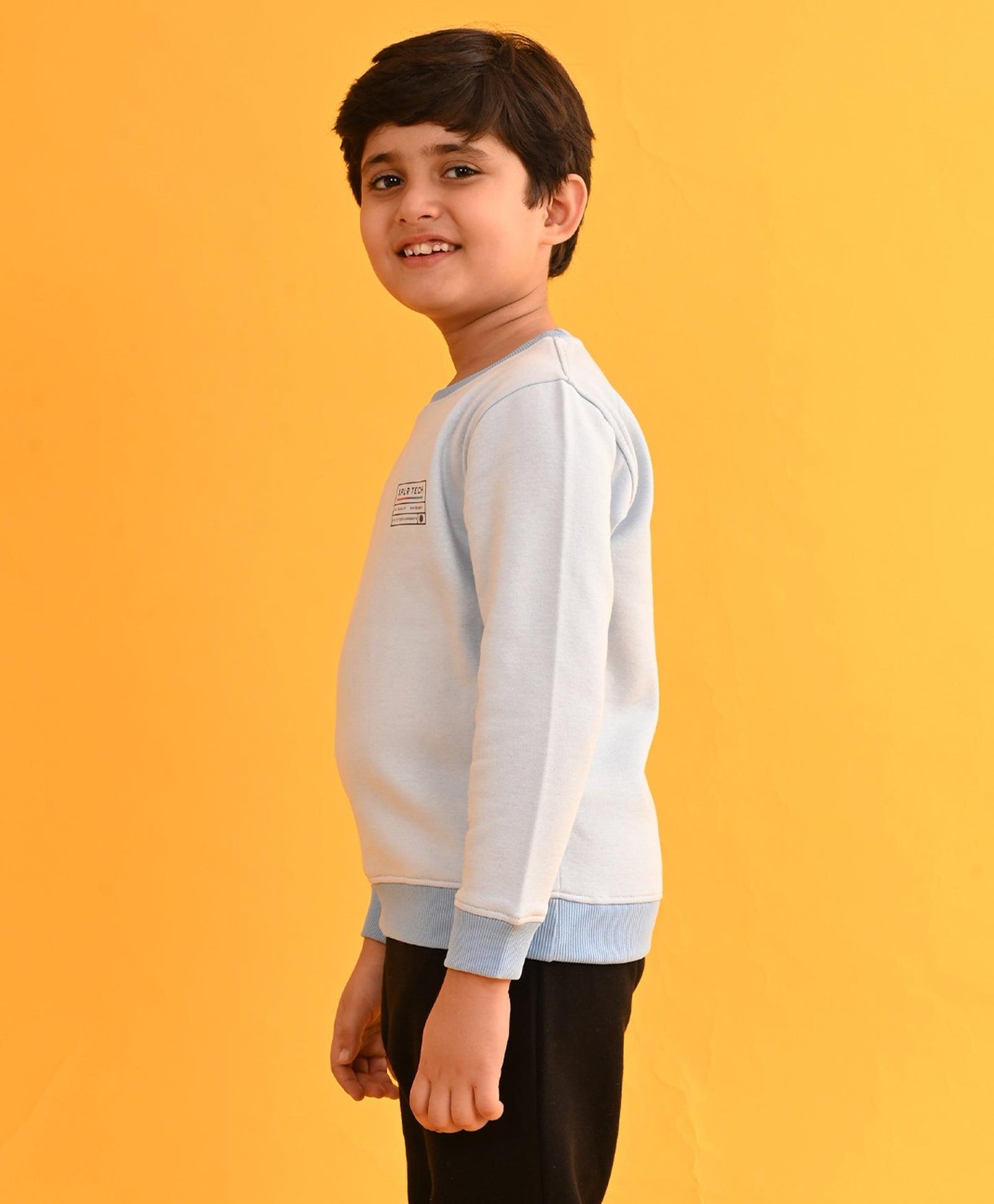 XPLR SKY FLEECE ROUND NECK FLEECE SWEATSHIRT - SKY