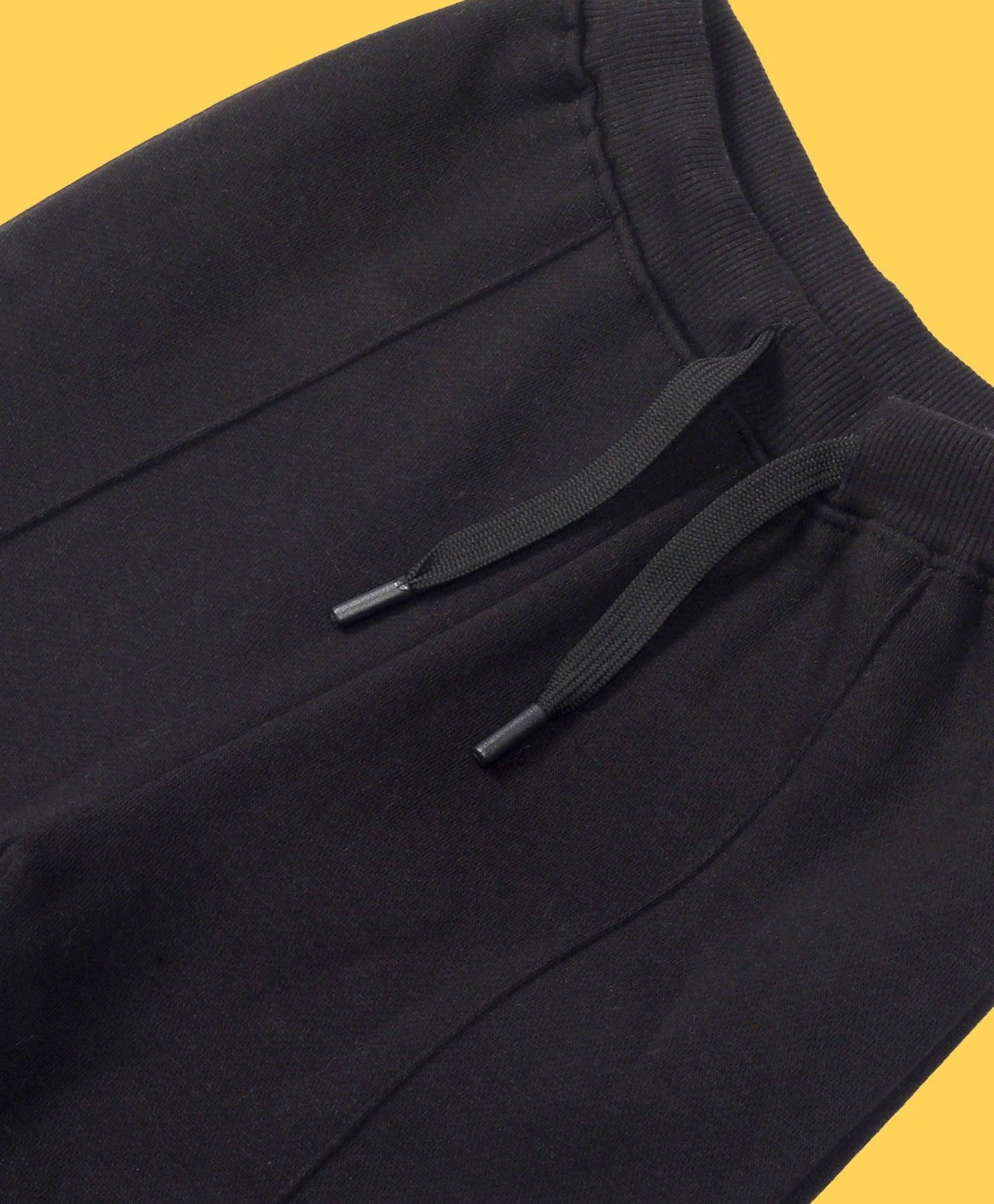 BLACK TERRY JOGGER - BLACK