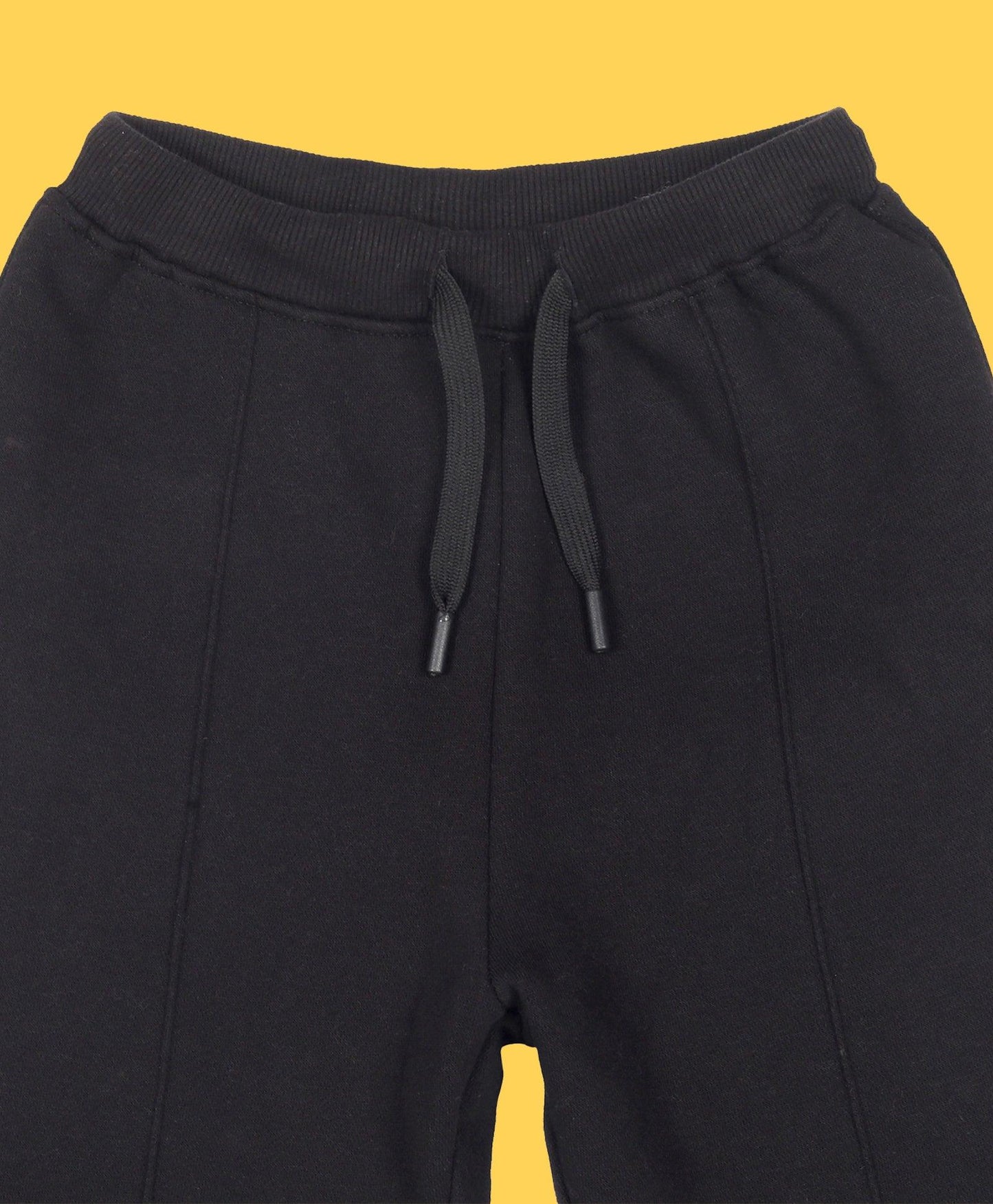 BLACK TERRY JOGGER - BLACK