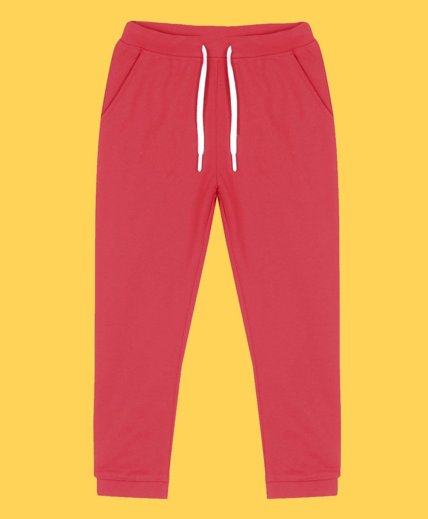 RED TERRY JOGGER - RED