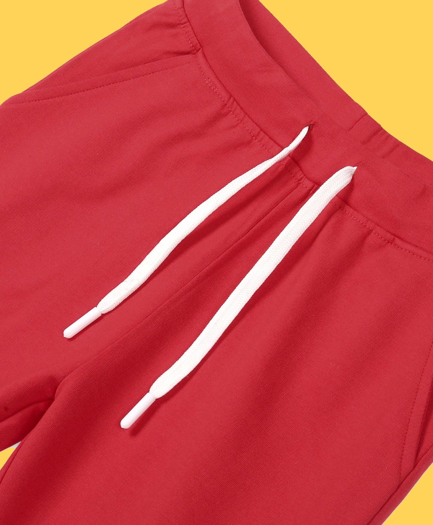 RED TERRY JOGGER - RED