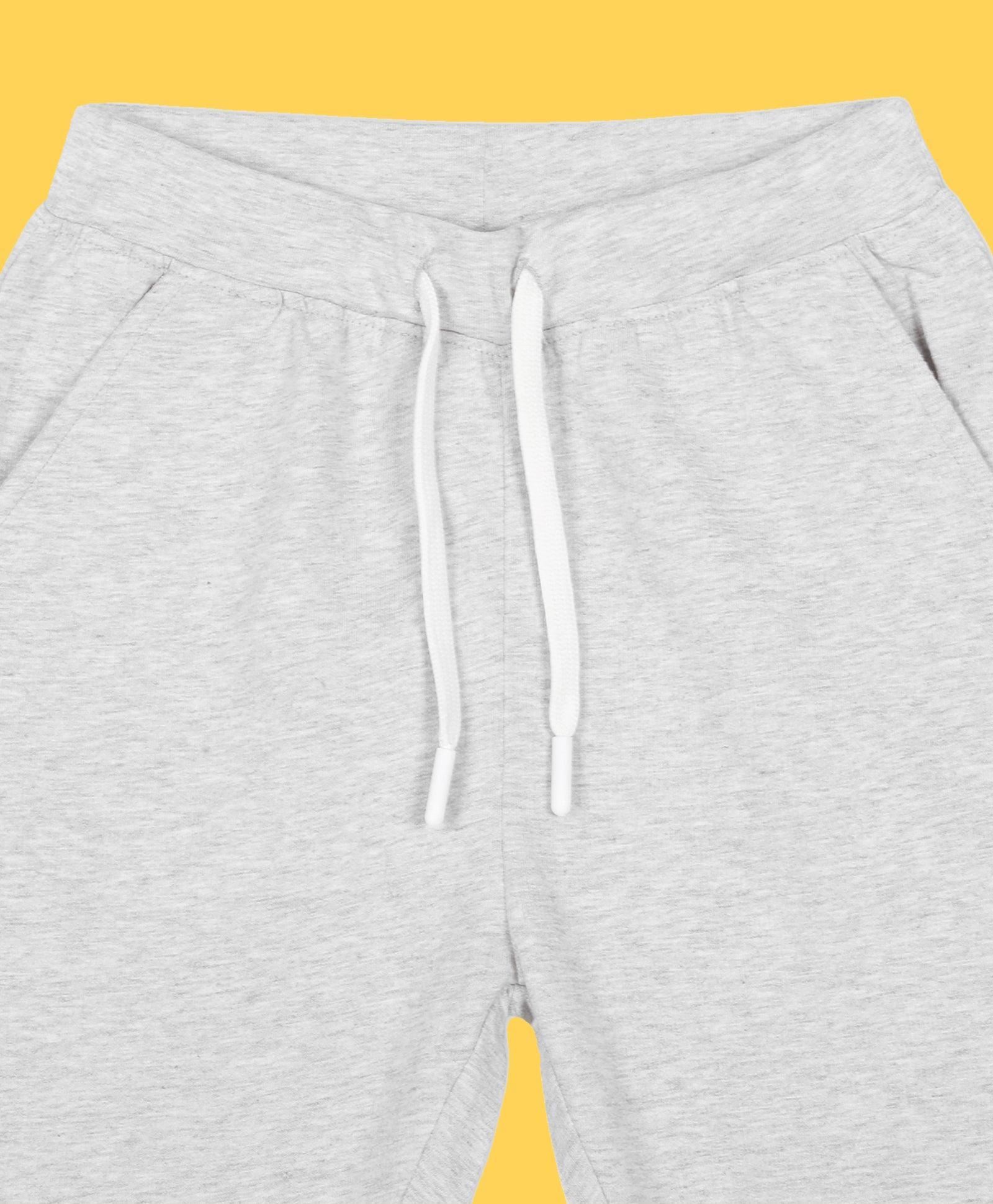 ECRU MELANGE TERRY JOGGER - GREY - Anthrilo