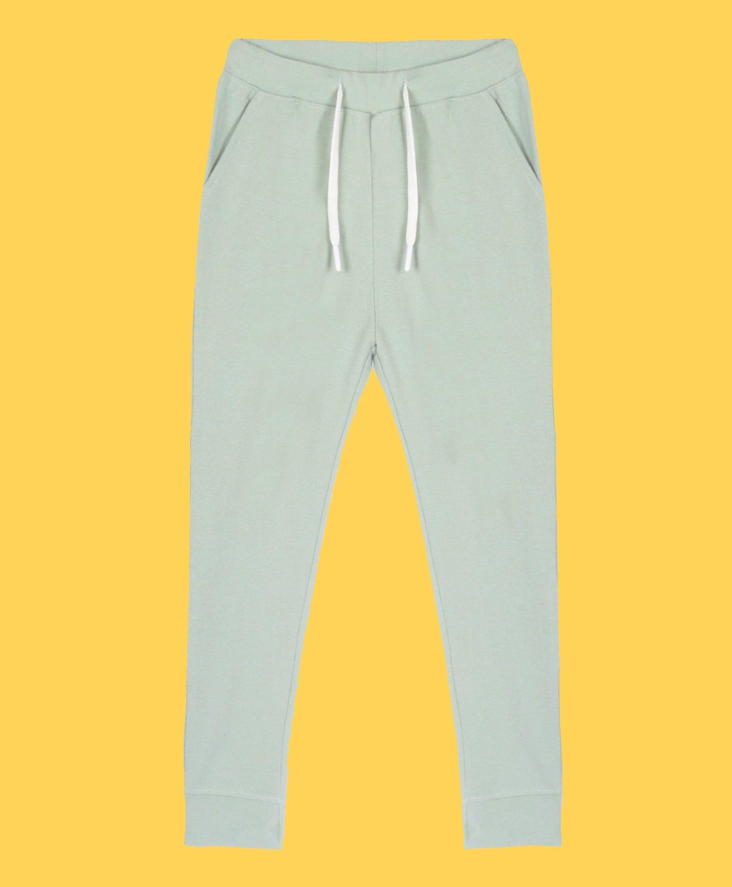 OIL GREEN TERRY JOGGER - GREEN