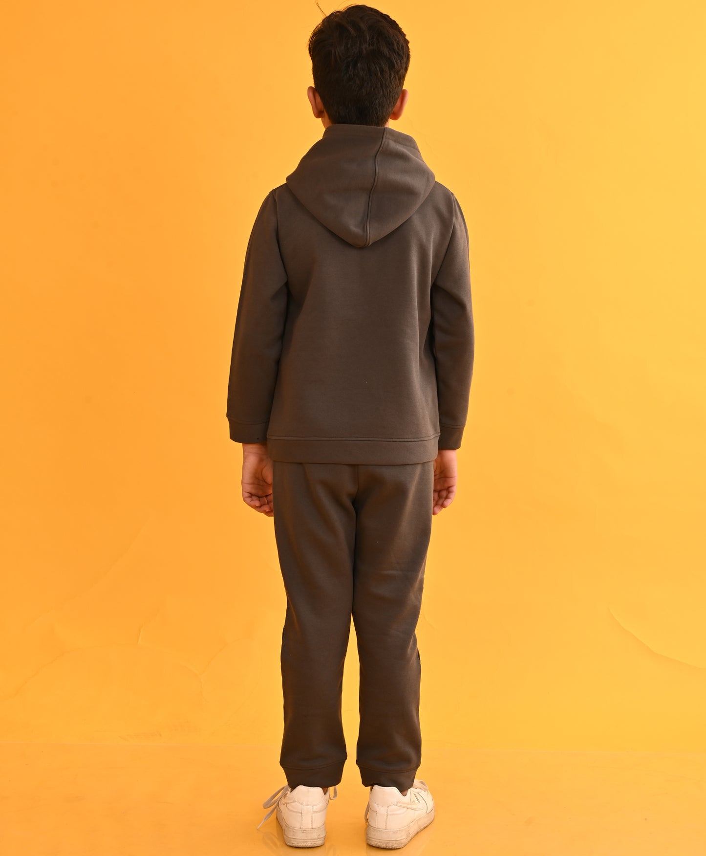 DARK GREY TMR FLEECE BOYS HOODIE JOGGER SET D - DARK GREY