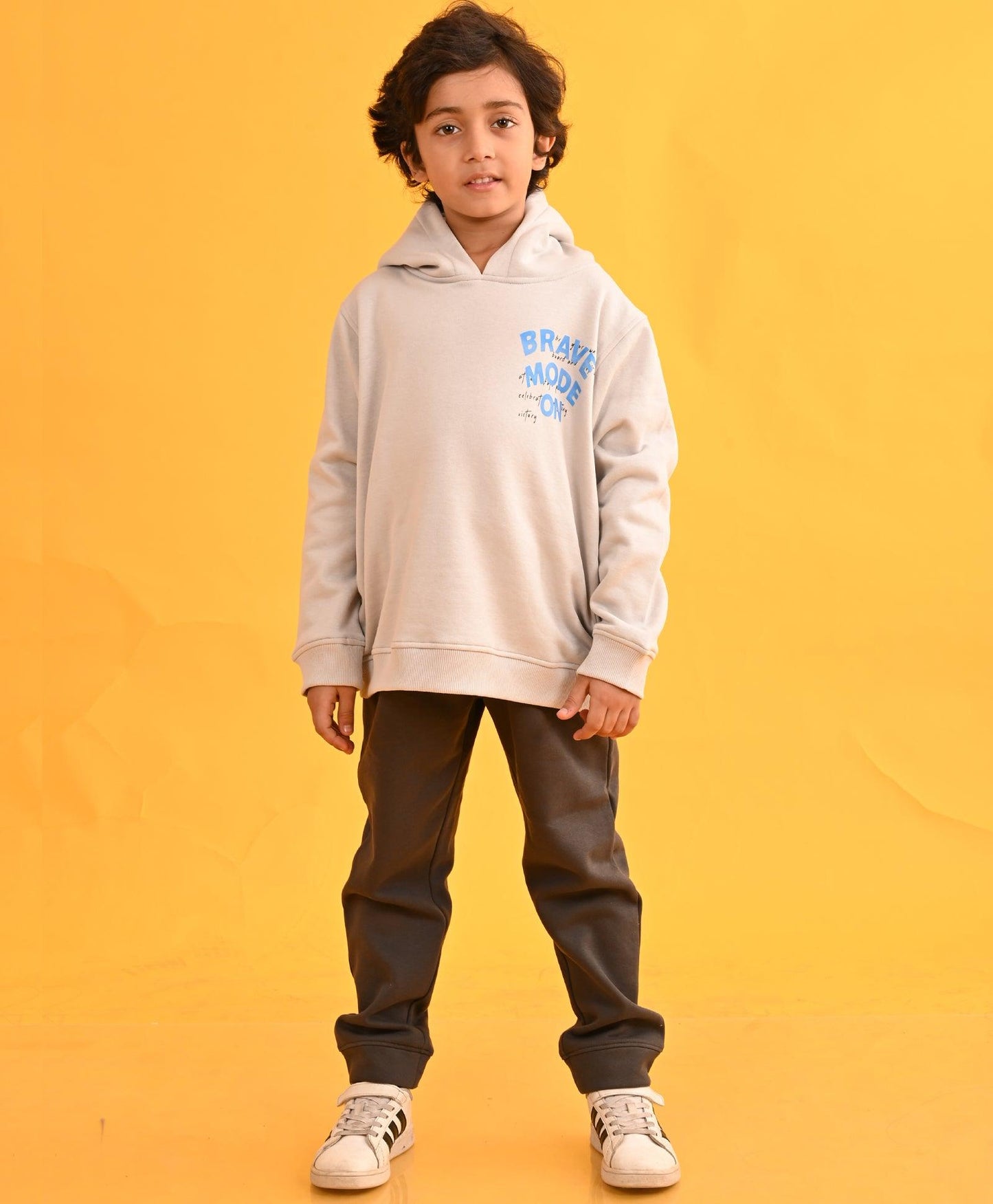 LIGHT GREY TMR HOODIE DARK GREY FLEECE JOGGER SET - LIGHT GREY / DARK GREY - Anthrilo