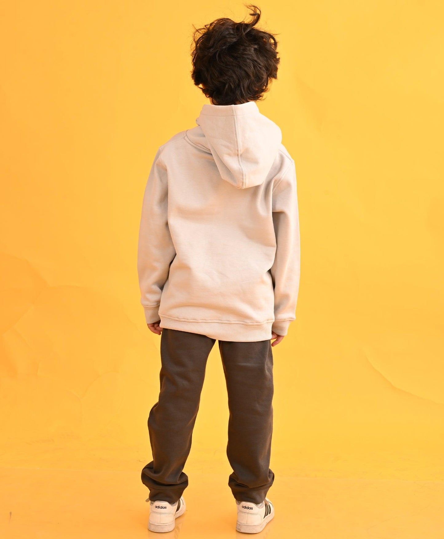 LIGHT GREY TMR HOODIE DARK GREY FLEECE JOGGER SET - LIGHT GREY / DARK GREY