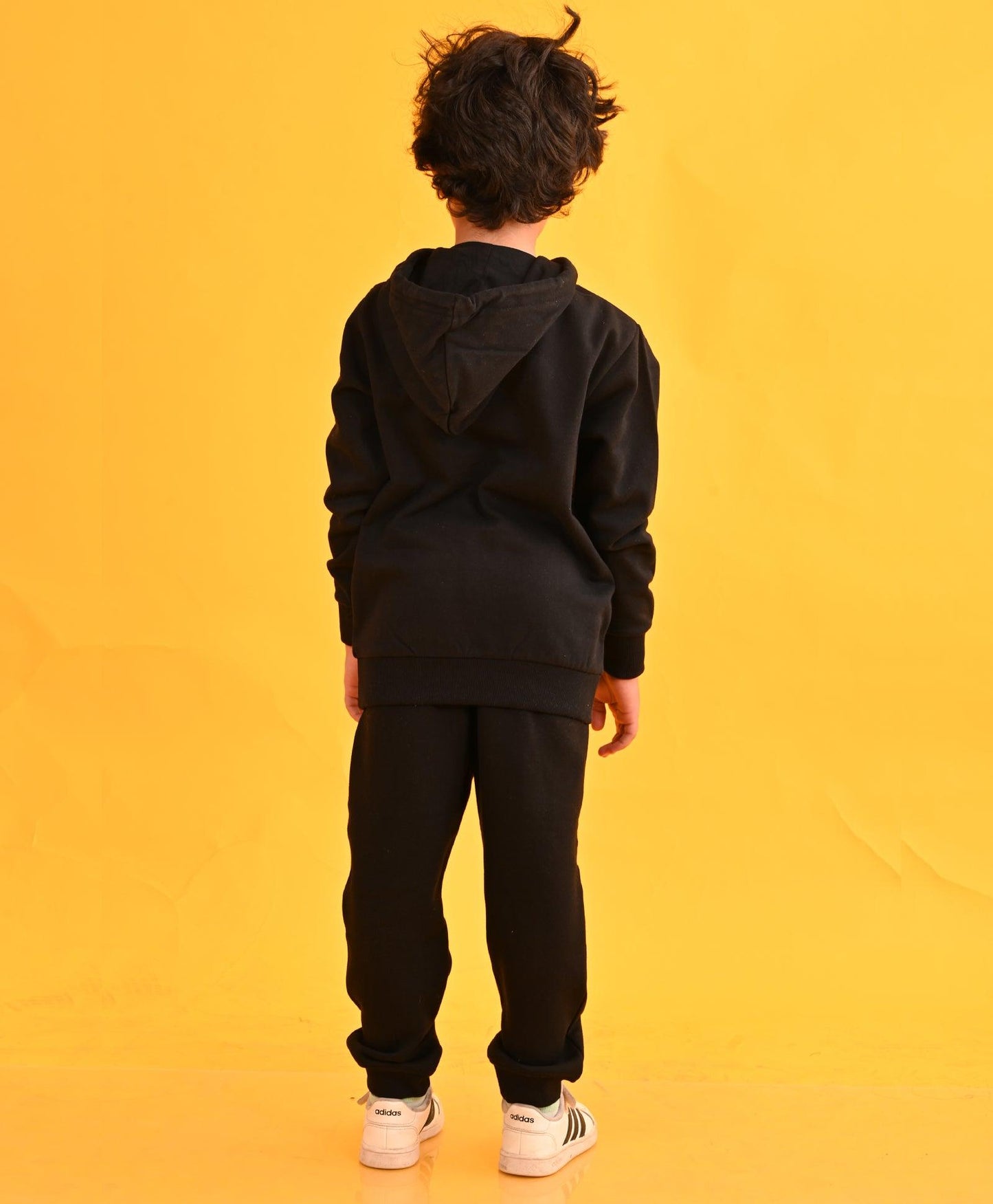 BLACK HUMMO FLEECE HOODIE JOGGER SET - BLACK