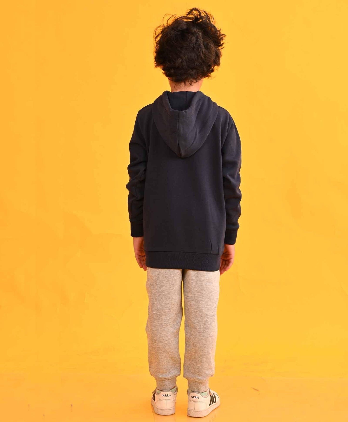 NAVY HUMMO HOODIE GREY FLEECE JOGGER SET - NAVY / GREY