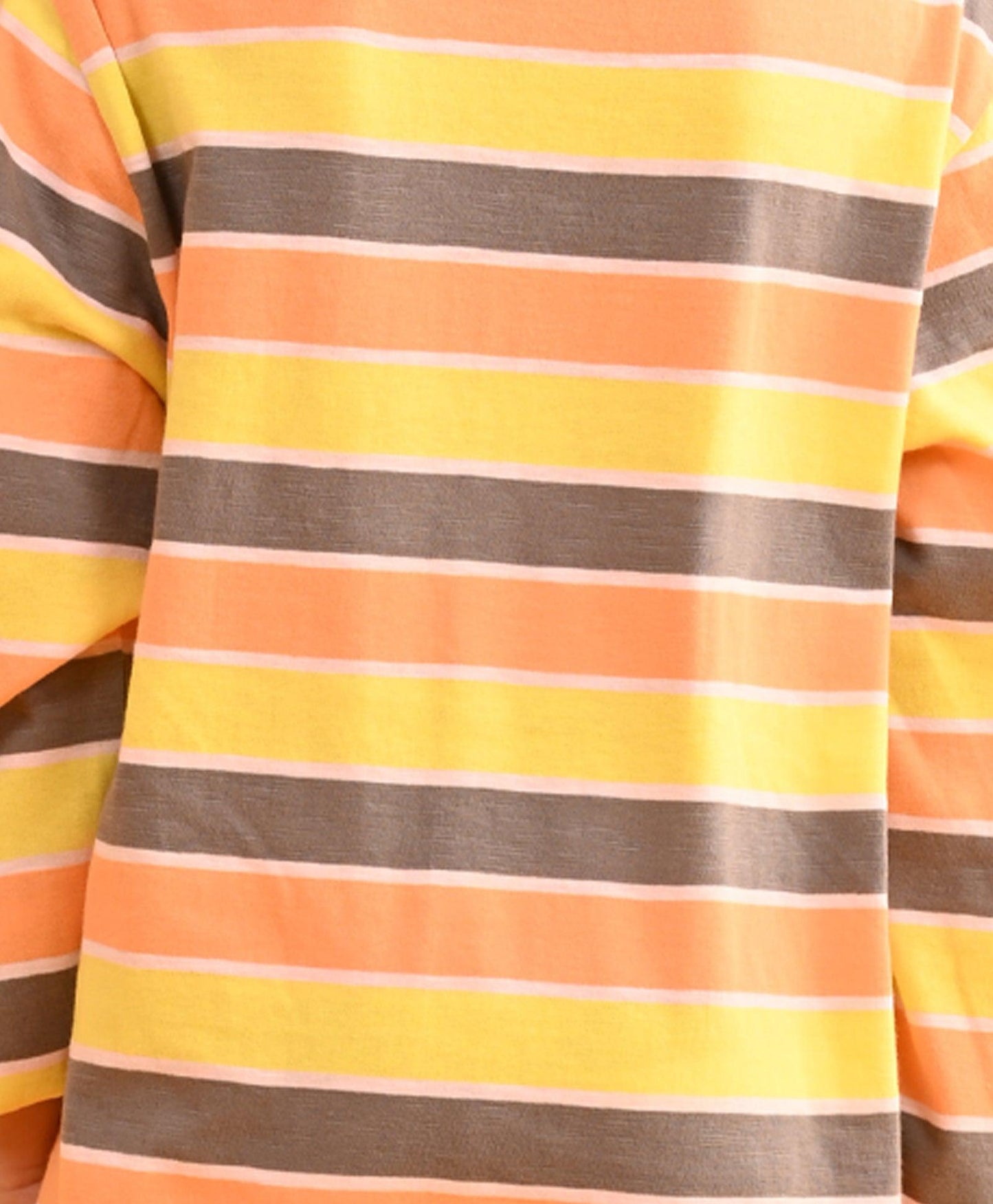 PEACH YELLOW PINK DARK GREY LONG SLEEVES PYJAMA SET - PEACH - Anthrilo