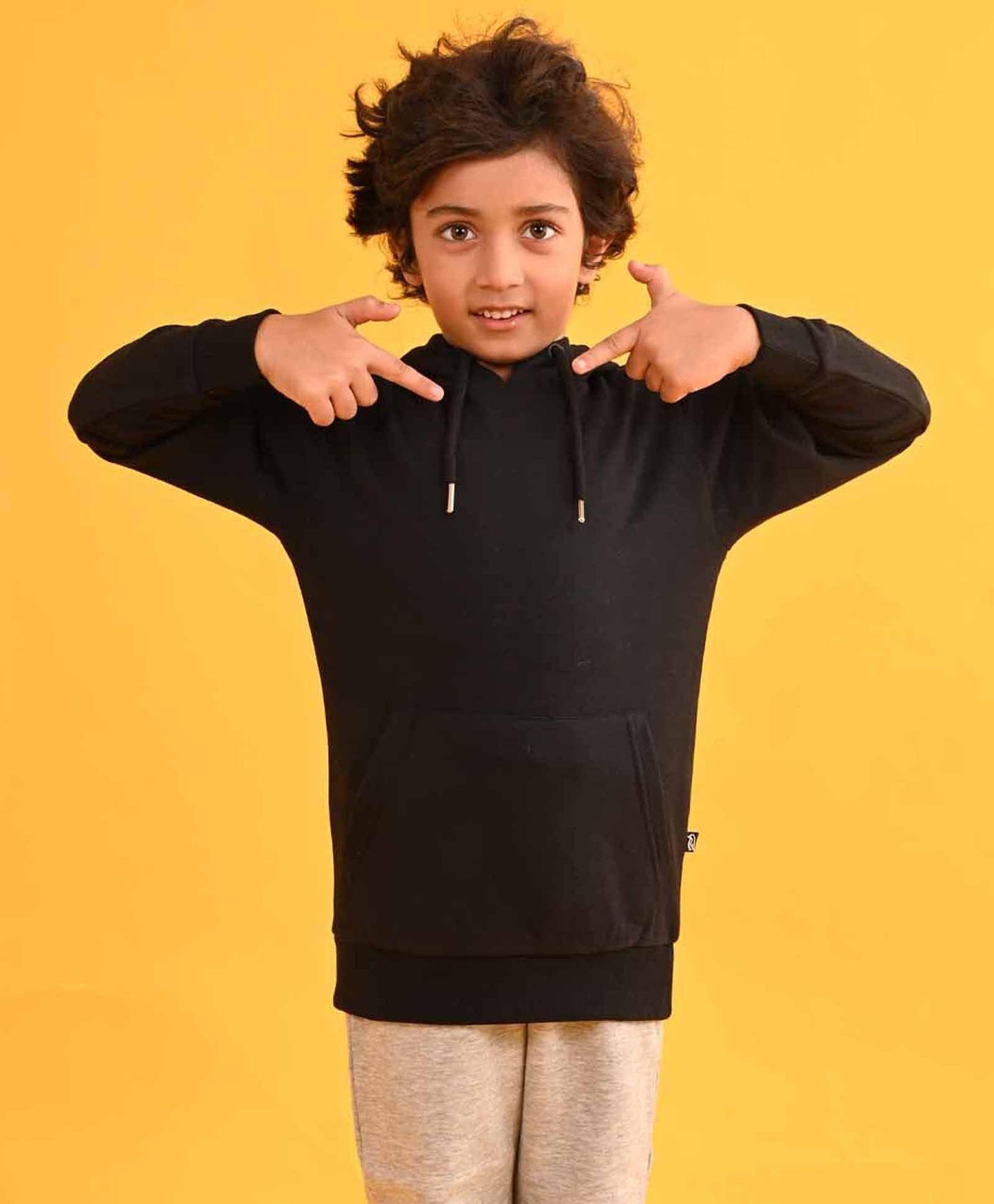 BLACK HUMMO FLEECE HOODIE - BLACK