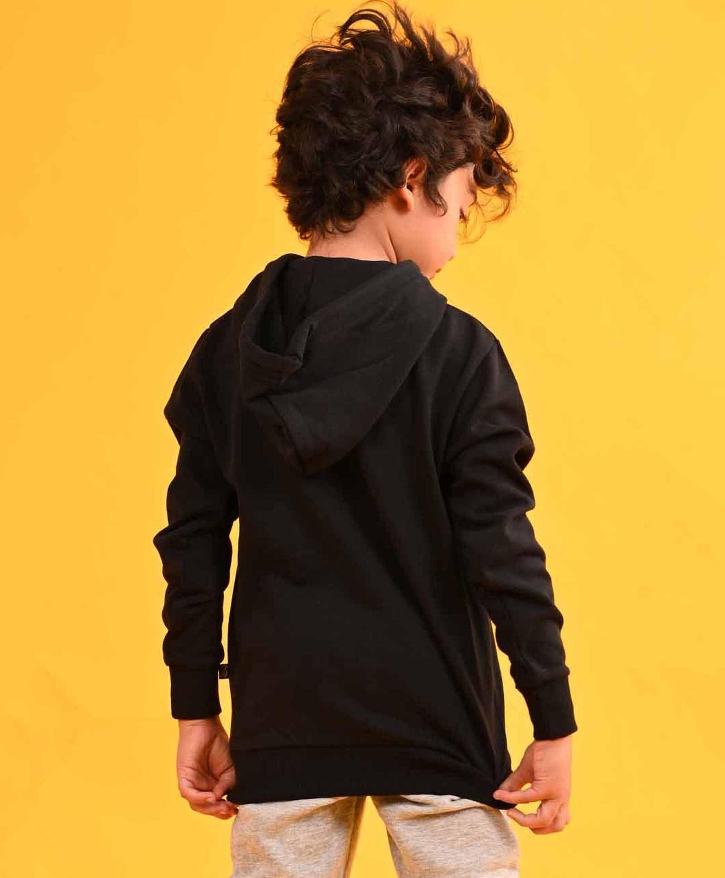 BLACK HUMMO FLEECE HOODIE - BLACK