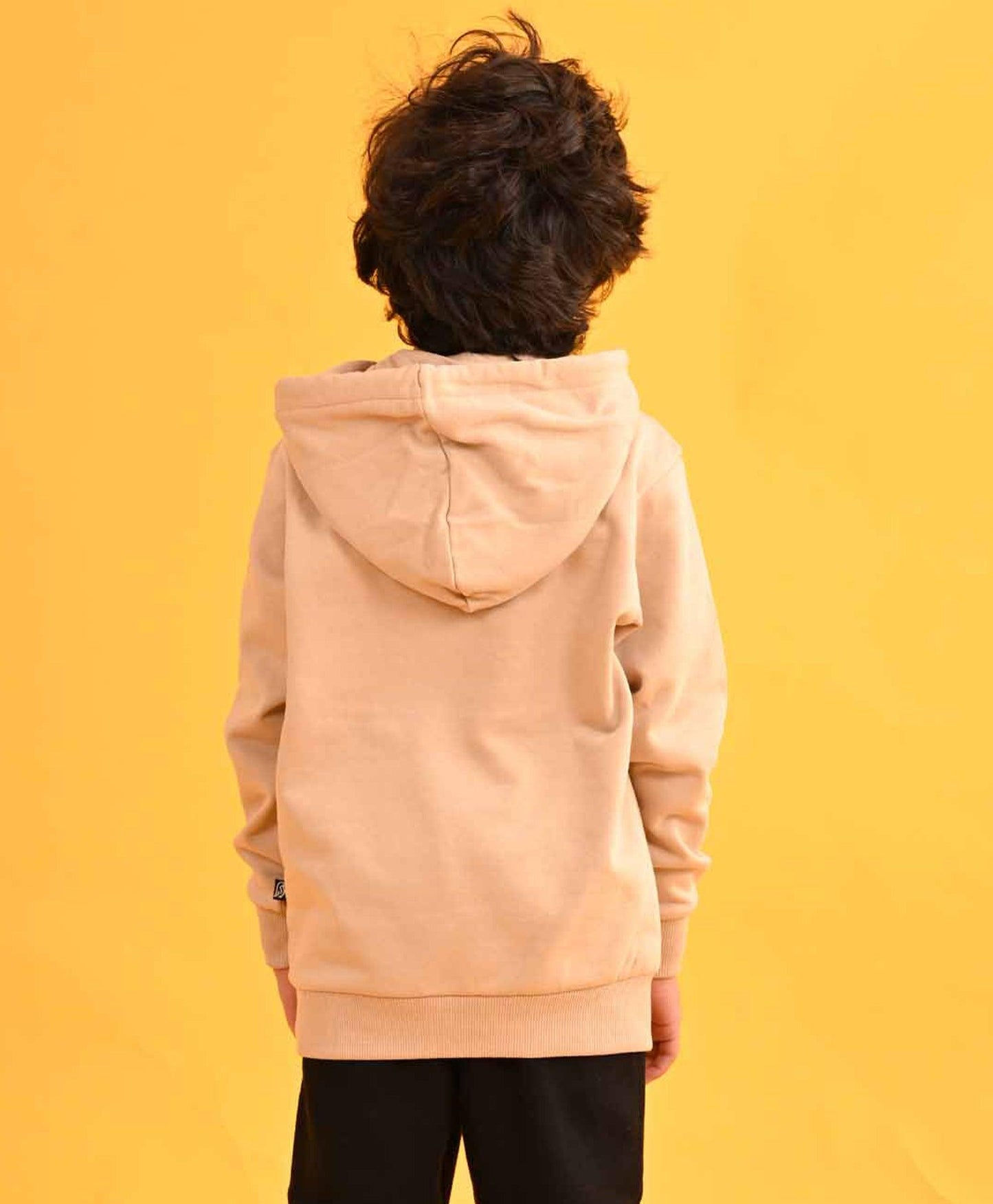 BEIGE HUMMO FLEECE HOODIE - BEIGE