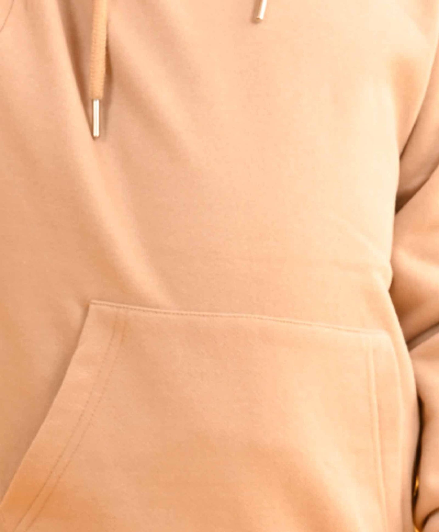 BEIGE HUMMO FLEECE HOODIE - BEIGE
