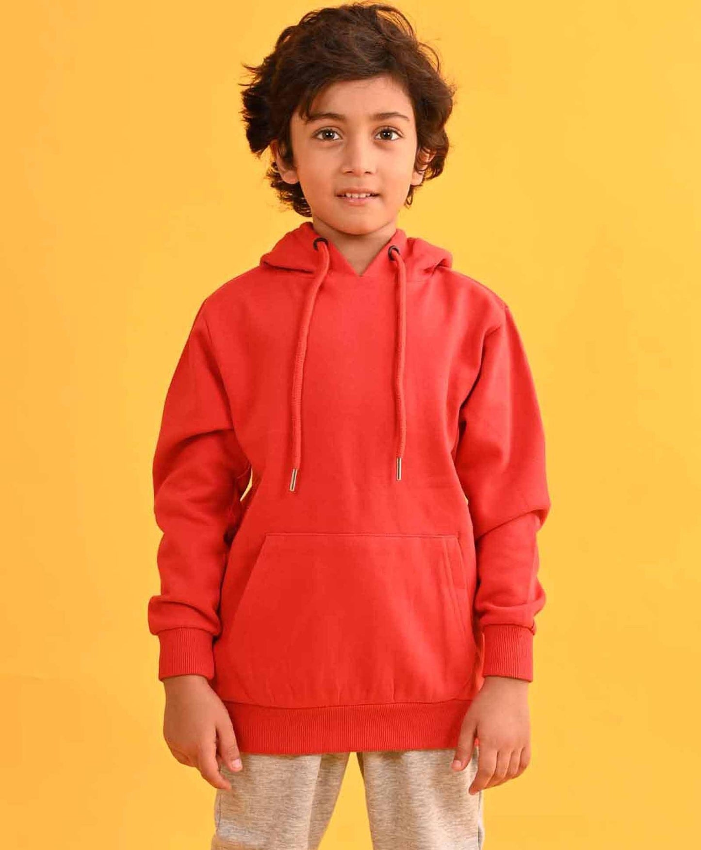 RED HUMMO FLEECE HOODIE - RED