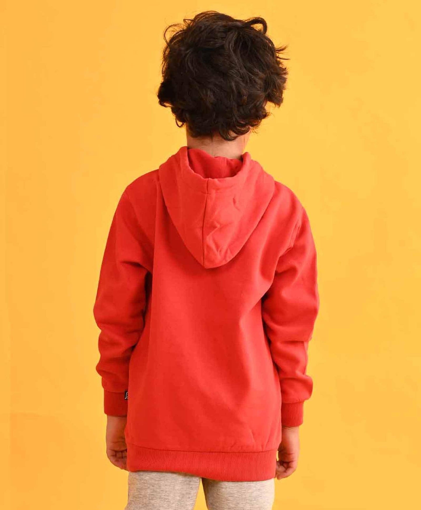RED HUMMO FLEECE HOODIE - RED