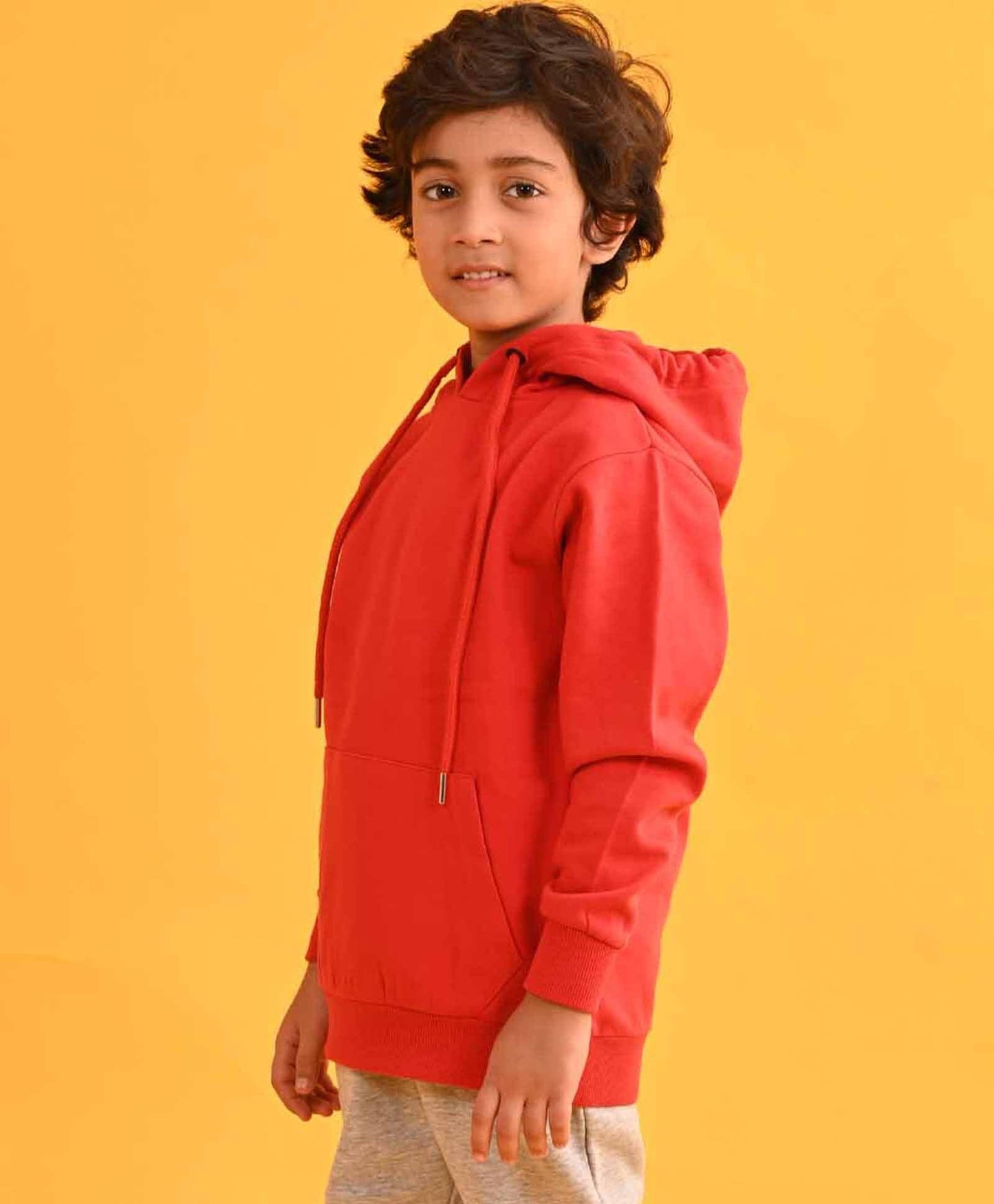 RED HUMMO FLEECE HOODIE - RED
