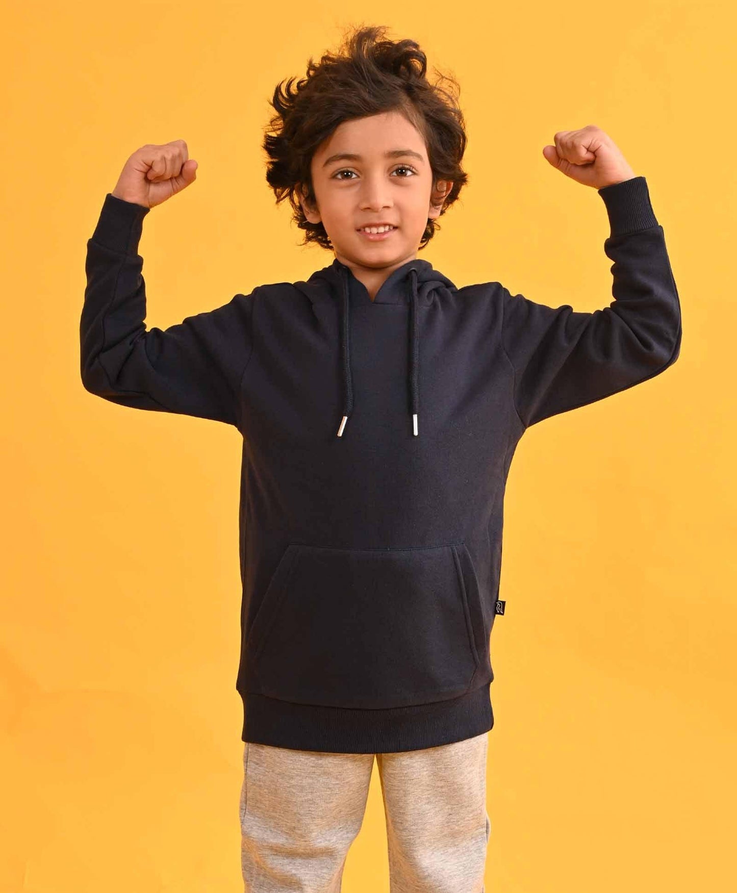 NAVY HUMMO FLEECE HOODIE - NAVY