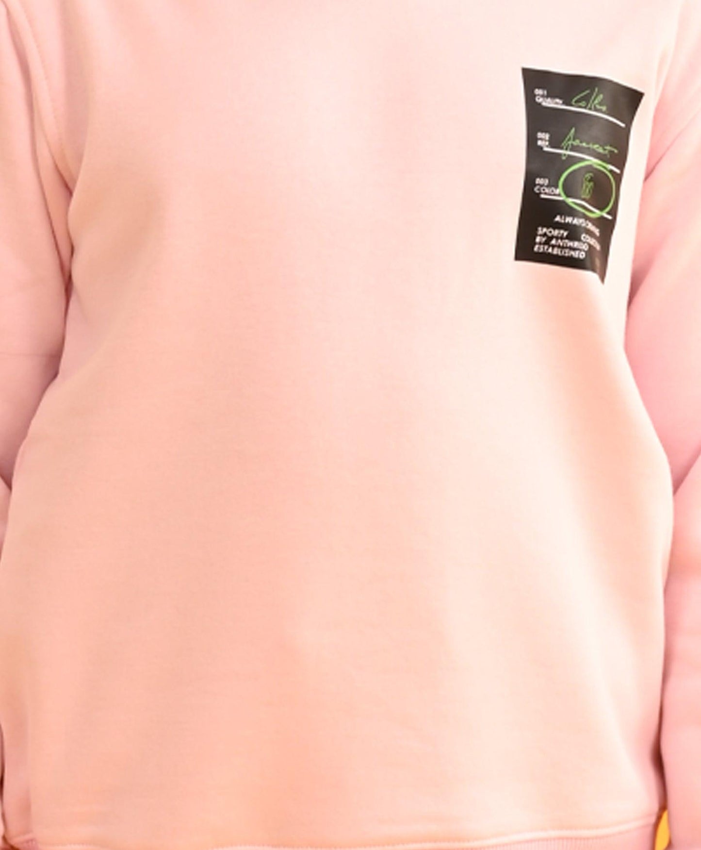 SPORTY COLLECTION PINK FLEECE HOODIE JOGGER SET D - PINK