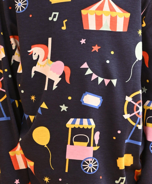 CARNIVAL CIRCUS BOYS LONG SLEEVES PYJAMA SET - BLUE - Anthrilo