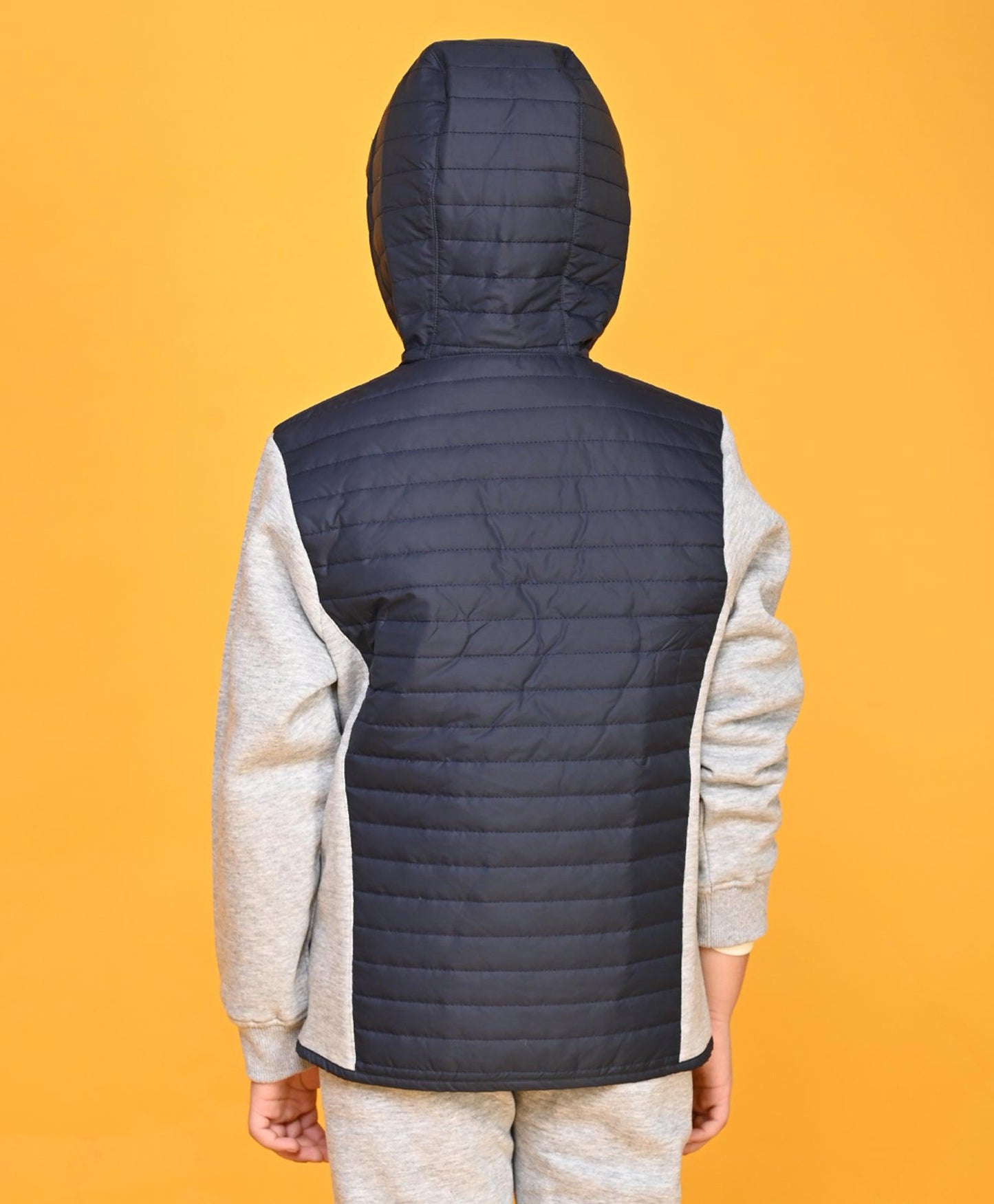 GREY MELANGE LONG SLEEVE BOYS JACKET - GREY