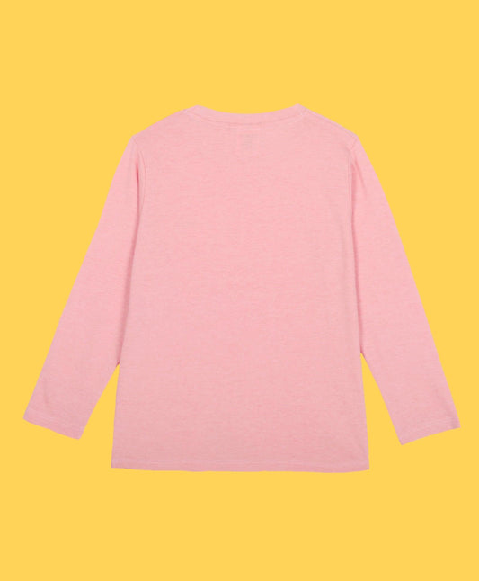 LONDON PEACH GIRLS LONG SLEEVES T-SHIRT - PEACH - Anthrilo