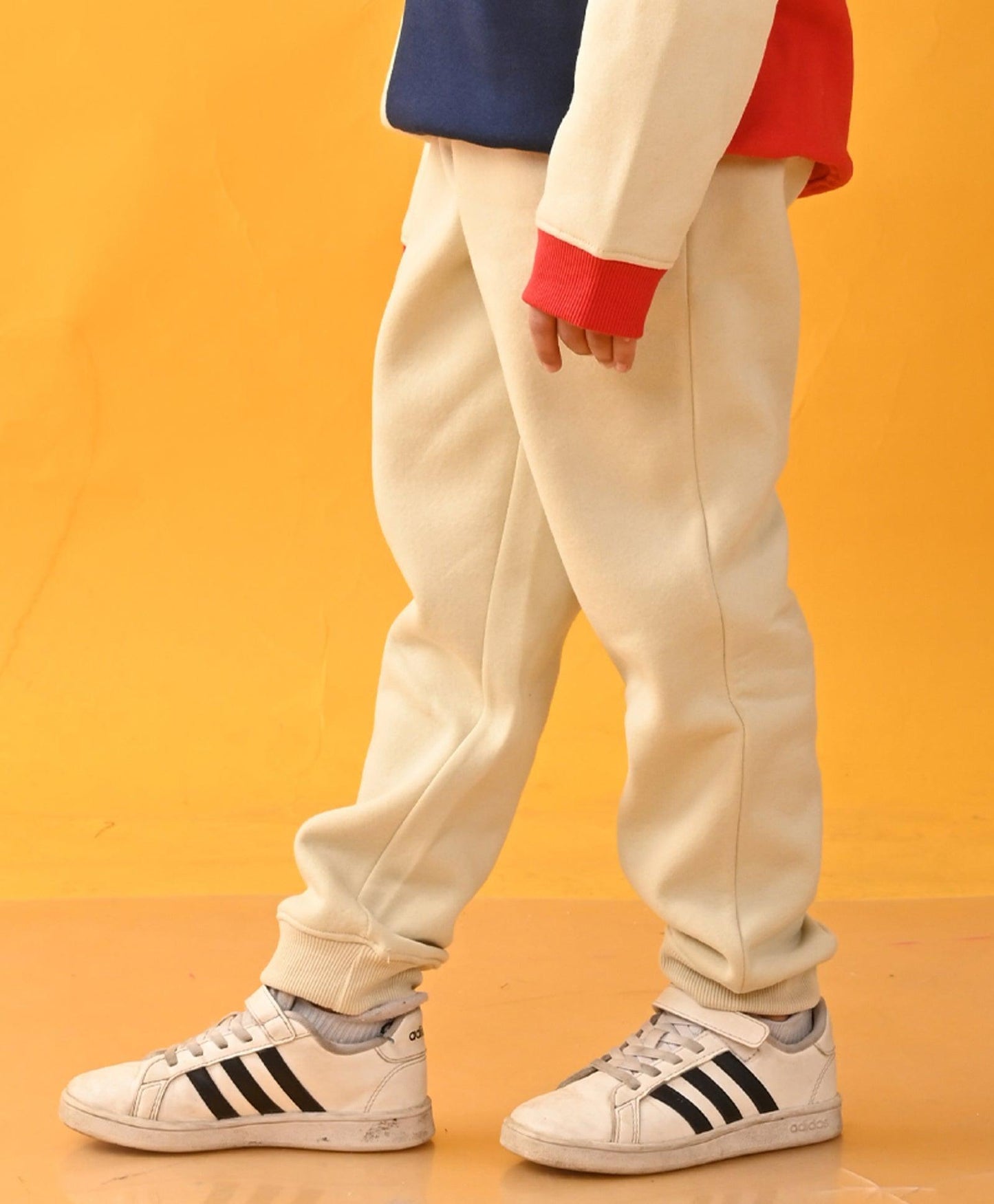 CREAM WARM FLEECE JOGGER - CREAM - Anthrilo