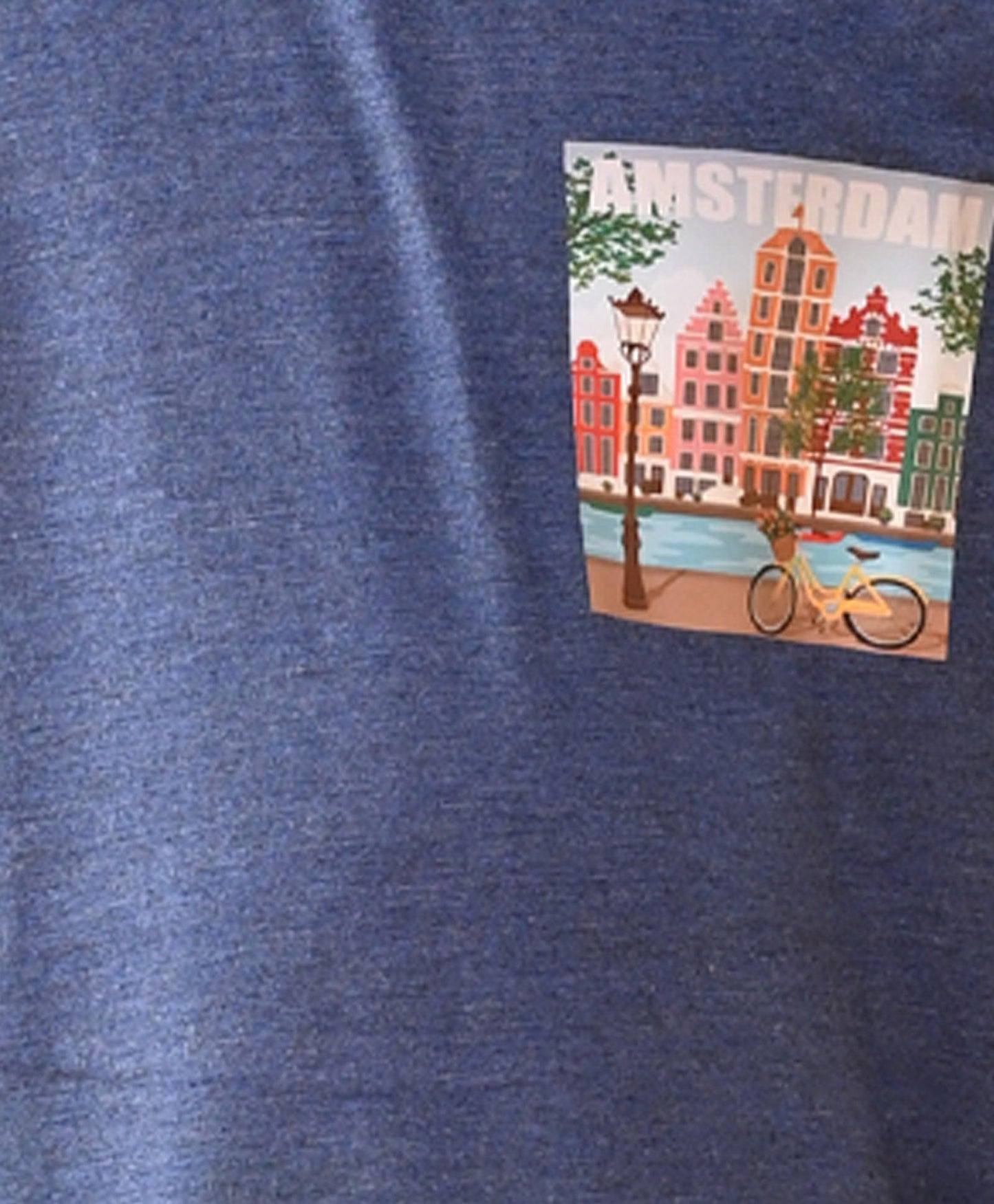 AMSTERDAM NAVY BLUE SHORT SLEEVE BOYS T-SHIRT - NAVY