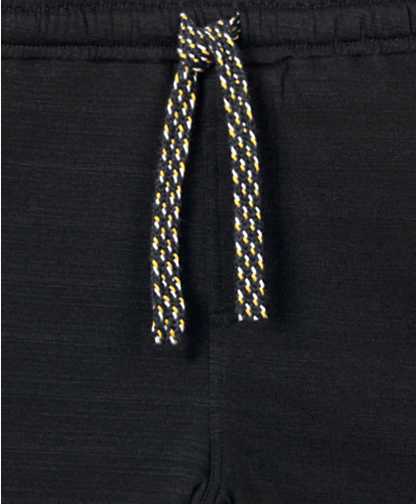 COOL BLACK MELANGE BOYS SHORTS - BLACK