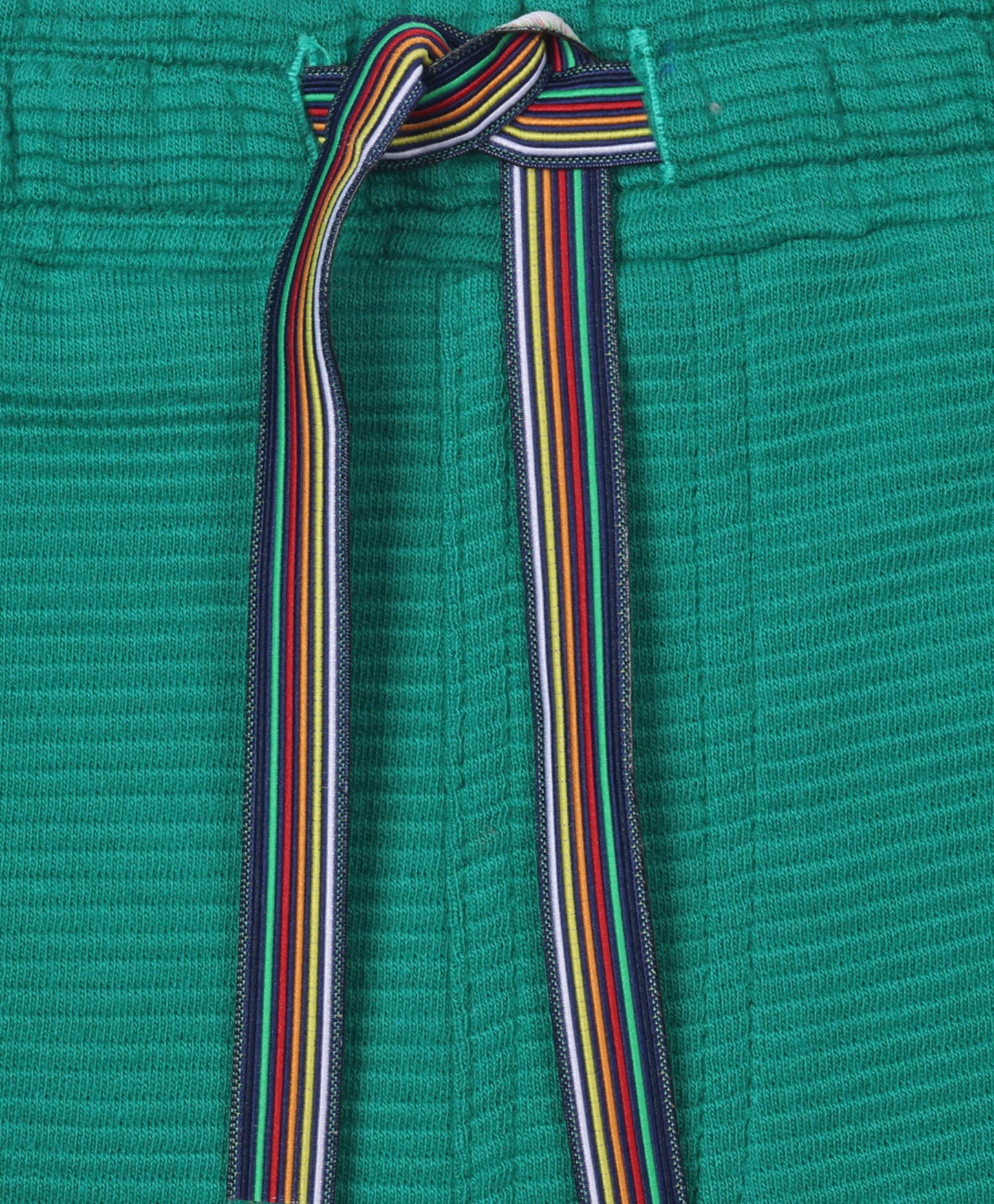 GREEN TEXTURE STRIPE BOYS SHORTS - GREEN - Anthrilo