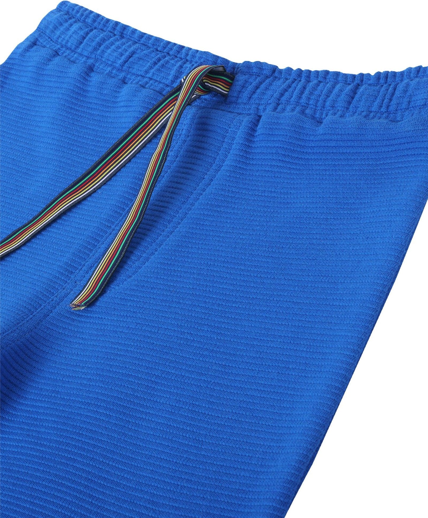 ROYAL TEXTURE STRIPE BOYS SHORTS - BLUE