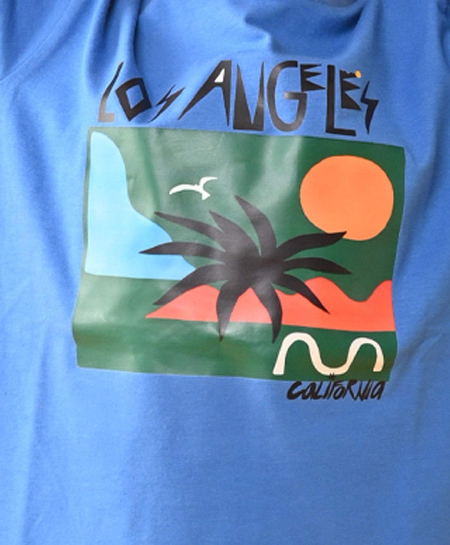 CALIFORNIA SHORT SLEEVE ROYAL BOYS T-SHIRT - BLUE