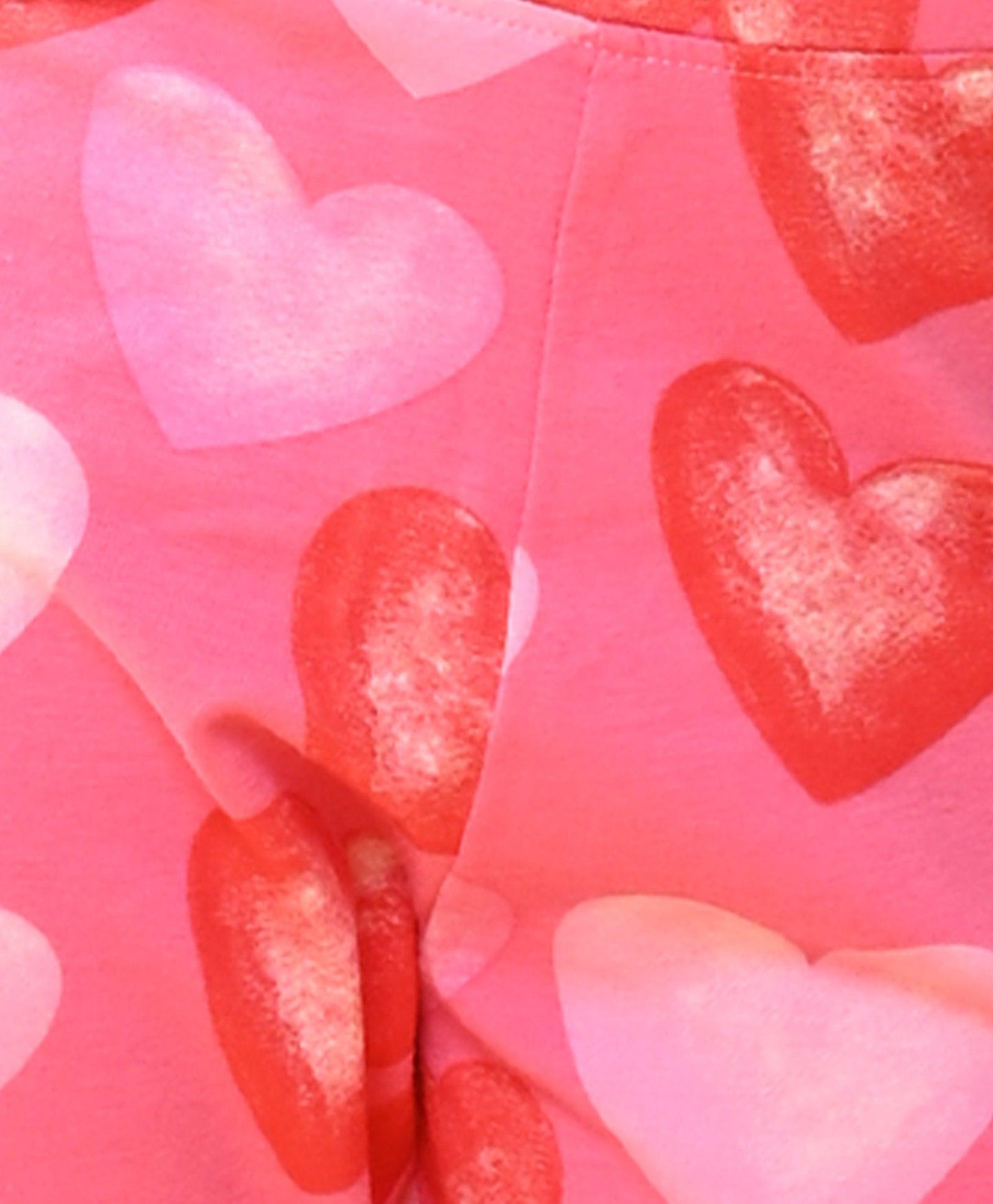PRETTY PINK HEARTS SUMMER LEGGINGS - PINK