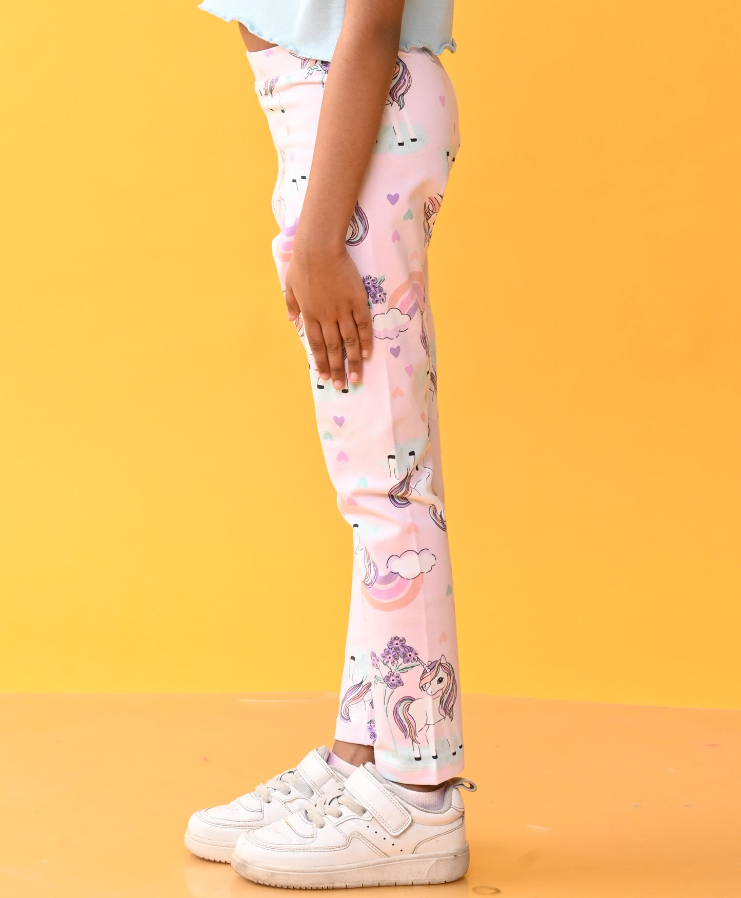 UNICORN HEARTS PINK LEGGING - PINK