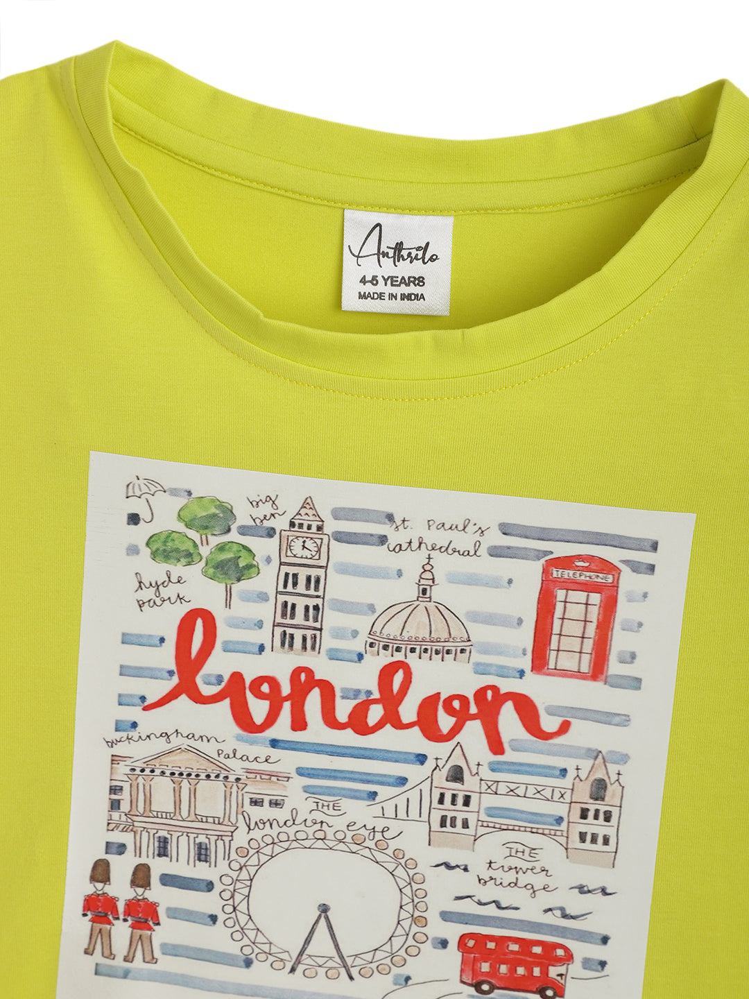 LONDON LIME GIRLS T-SHIRT - GREEN