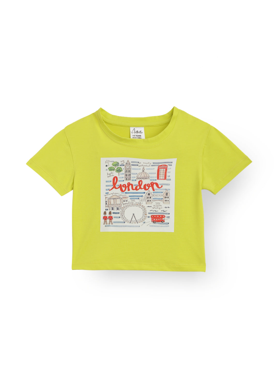 LONDON LIME GIRLS T-SHIRT - GREEN