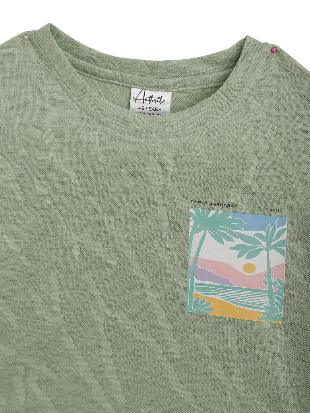 SANTA BARBARA GREEN GIRLS T-SHIRT - GREEN