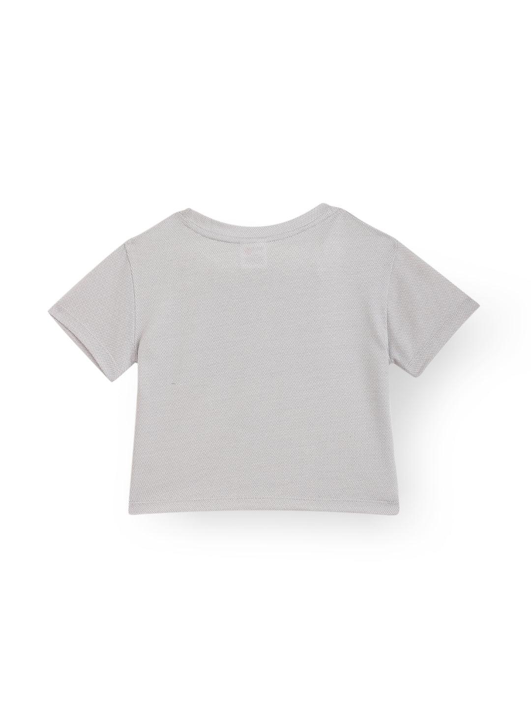 NEVER GIVE UP SUMMER GIRLS T-SHIRT - GREY