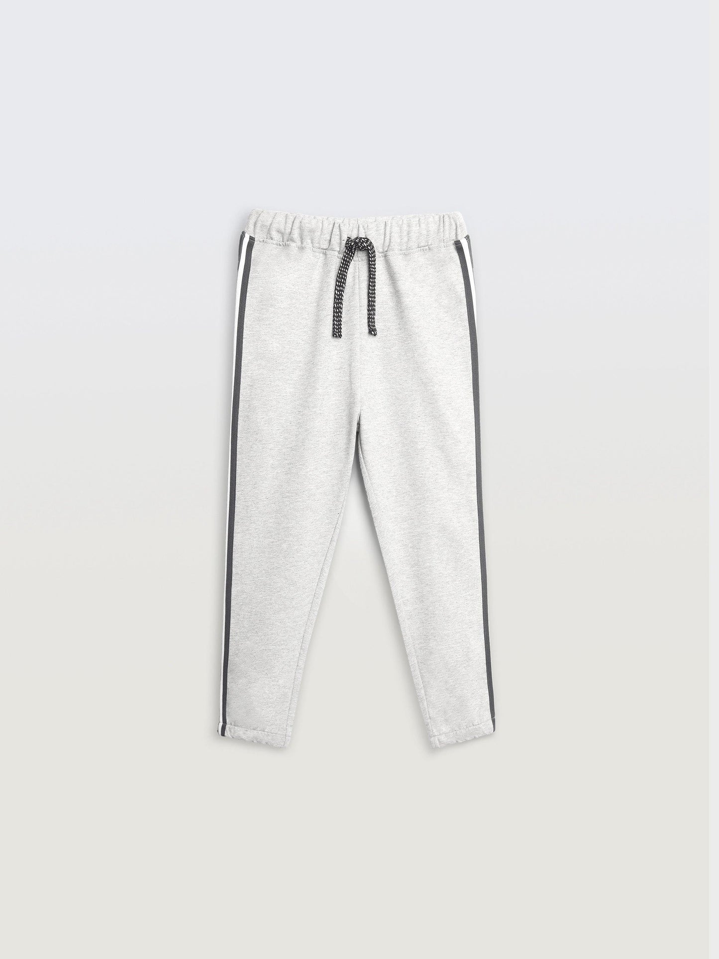 GREY MELANGE SIDE TAPE BOYS SUMMER JOGGER - GREY