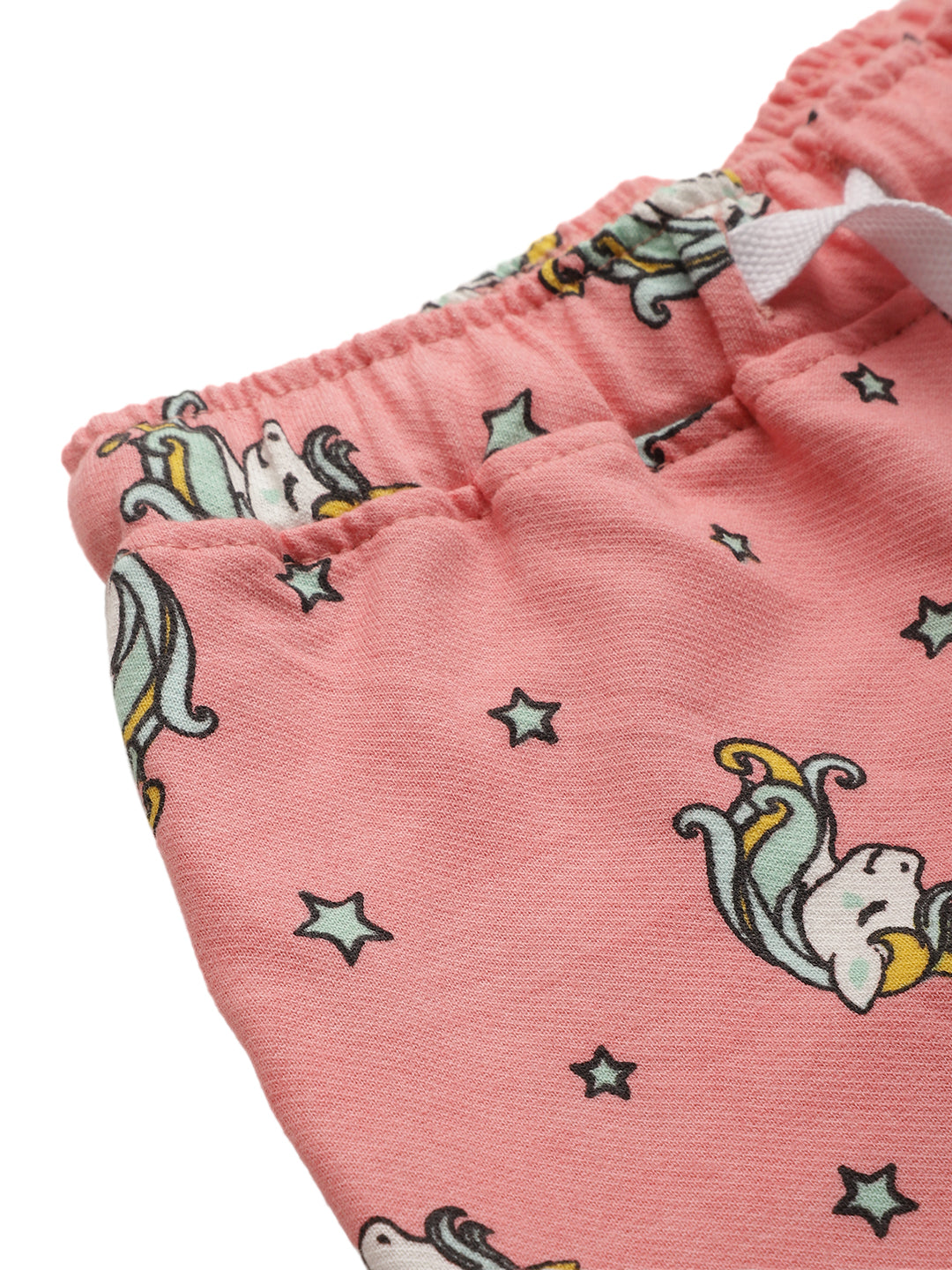SUMMER GIRLS UNICORN STARS SHORTS - PINK