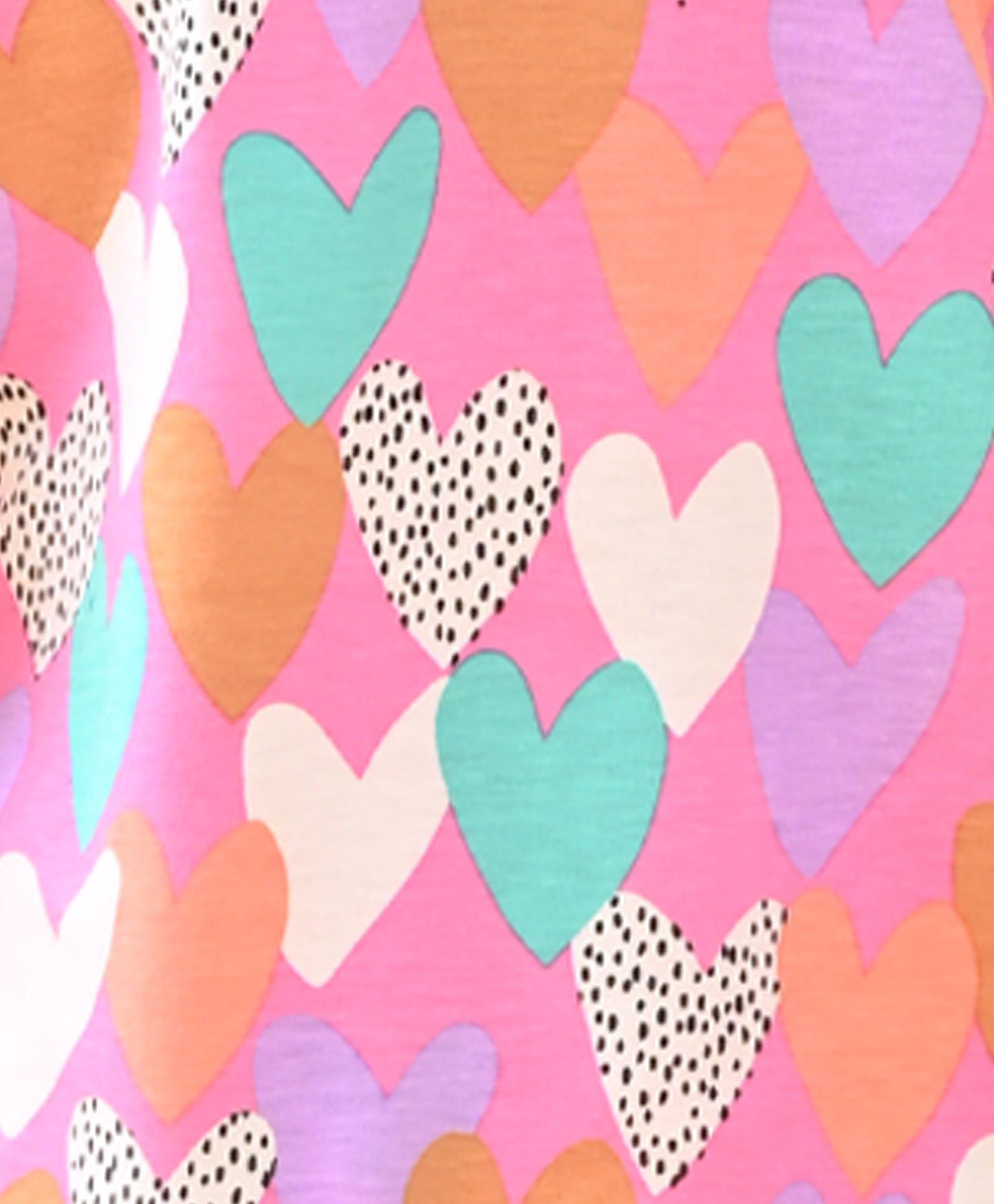 PURPLE HEART SHORT SLEEVE PYJAMA SET - PURPLE