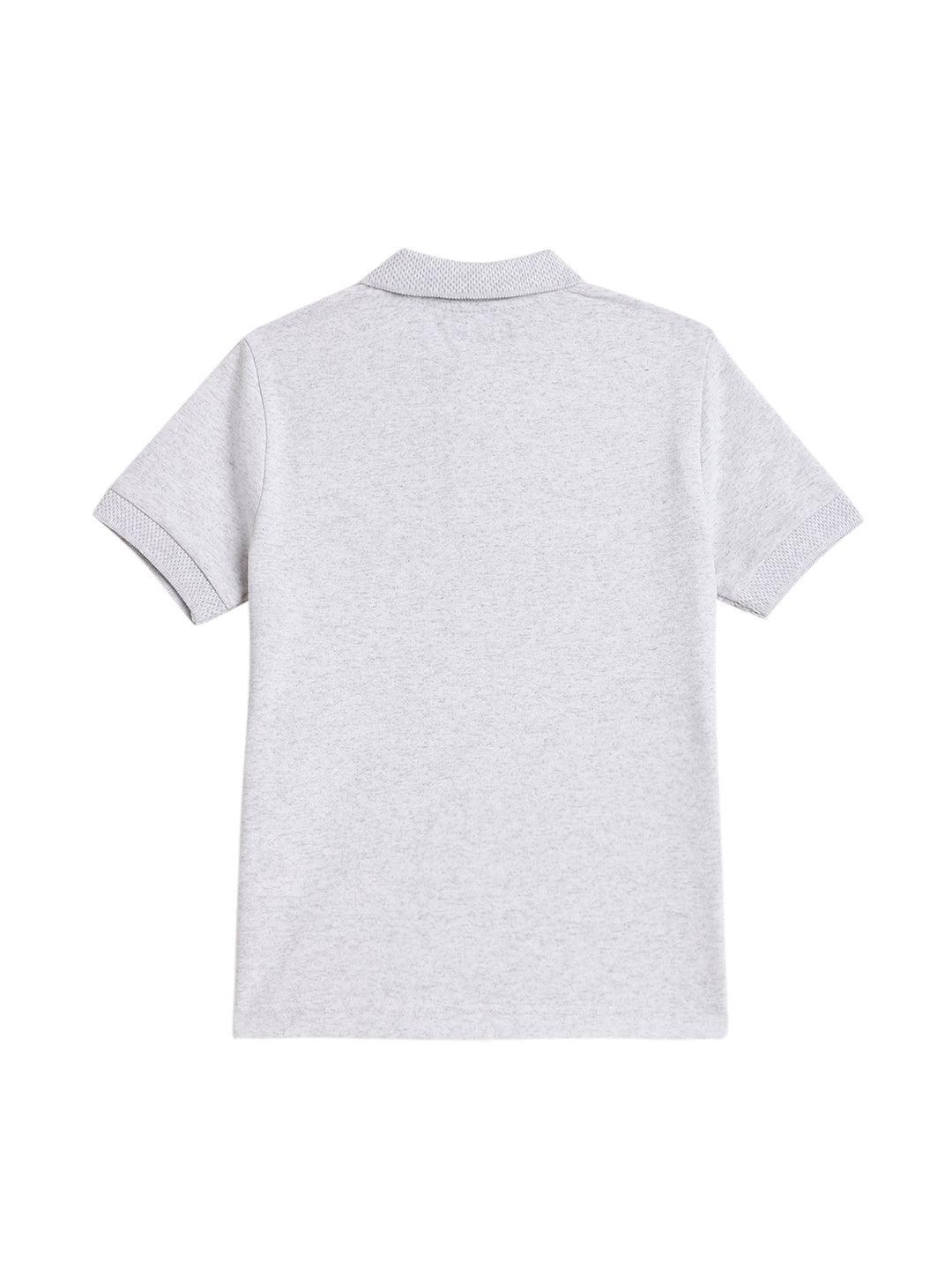 PARADISE ISLAND GREY SUMMER BOYS POLO T-SHIRT - GREY