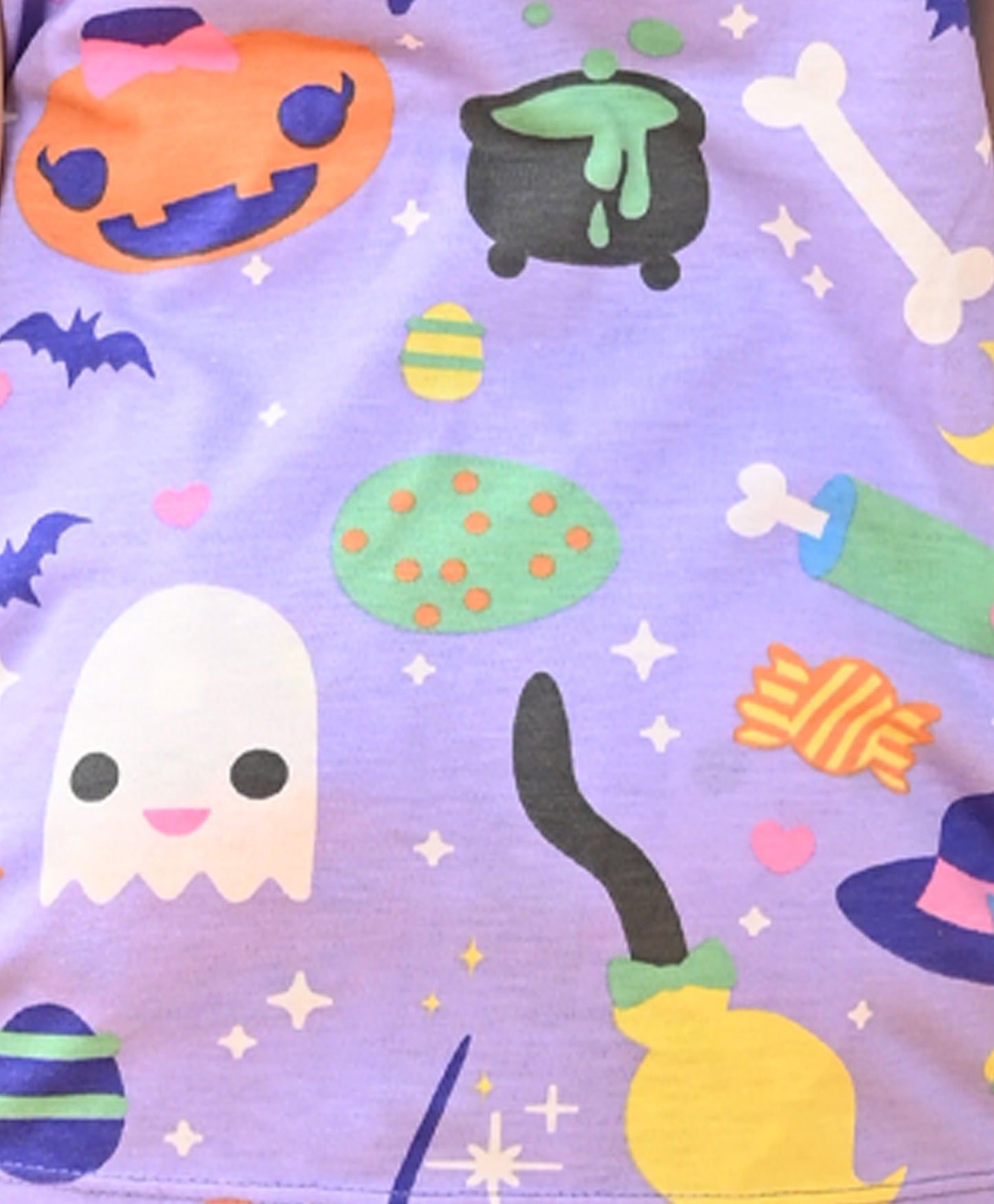 HALLOWEEN SLEEPWEAR SHORT SET - PURPLE