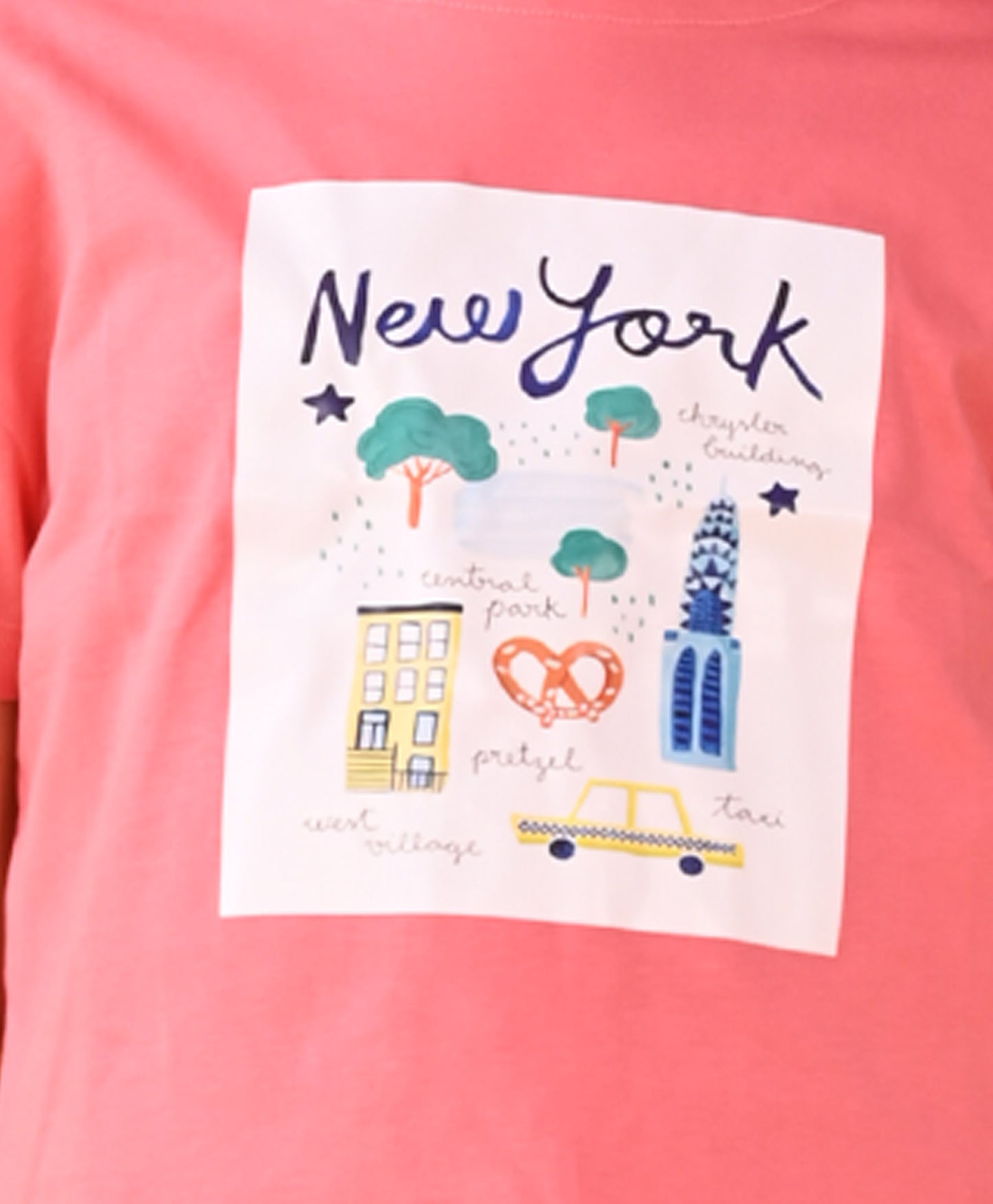 NEW YORK PINK AQUA SUMMER GIRLS SHORTS SET - PINK/AQUA