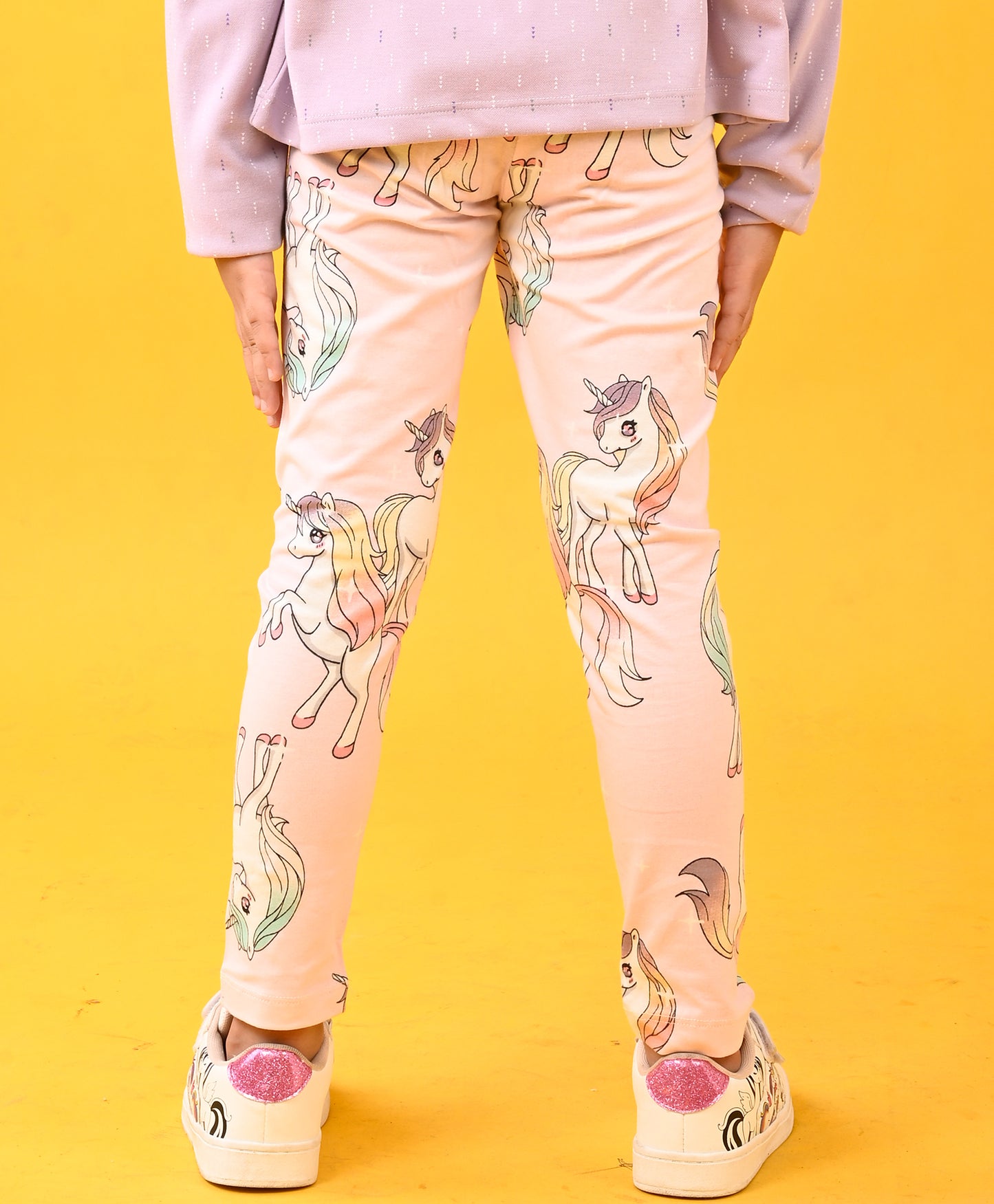 UNICORN STAR GIRLS PINK LEGGING - PINK